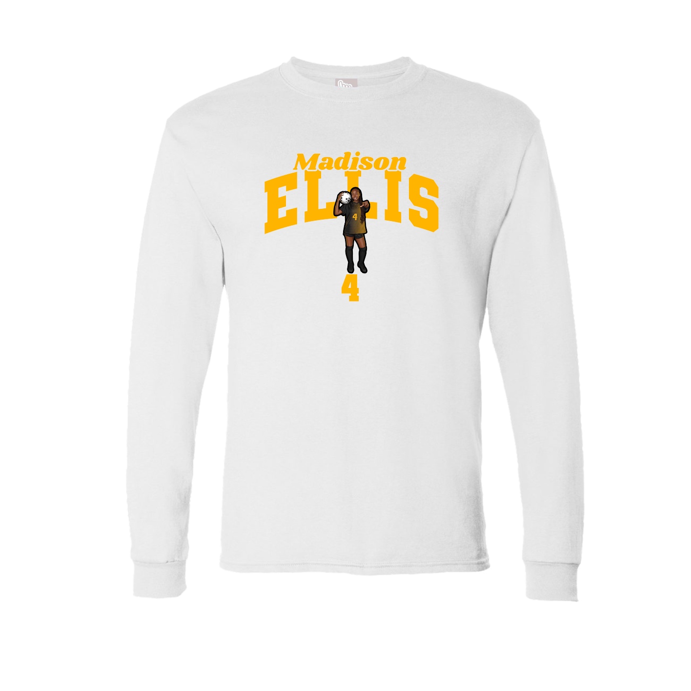 Long Sleeve Tee — Signature Arch in White