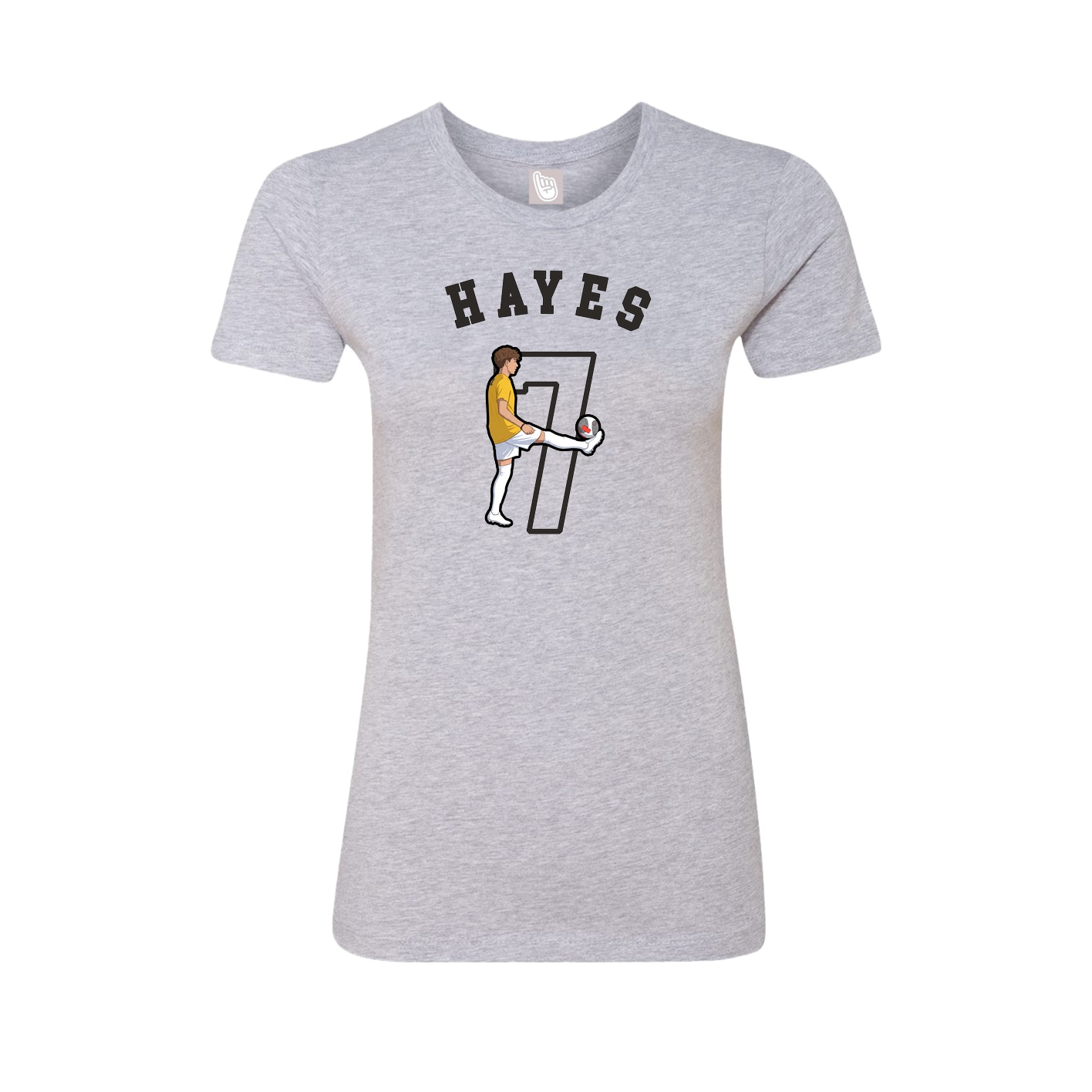 Fitted Women's Tee — Shirsey Arch in Grey