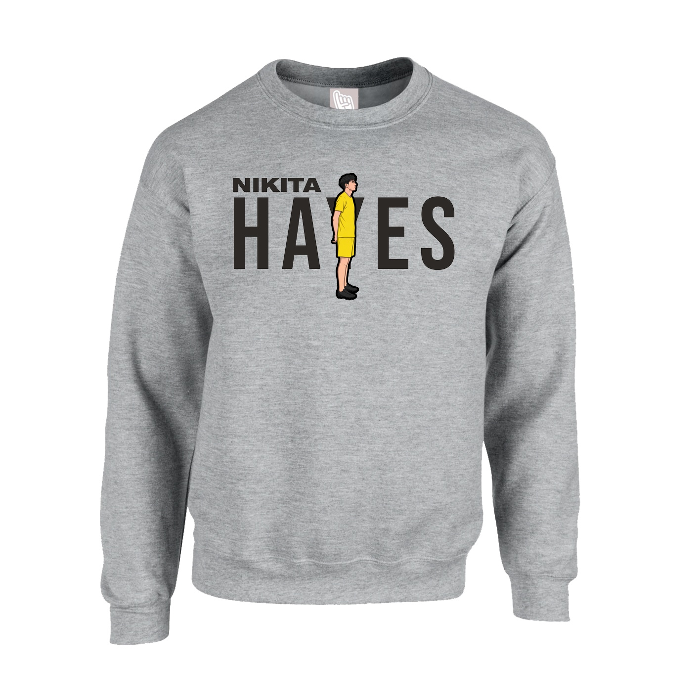 Fleece Crew — Player Name in Grey