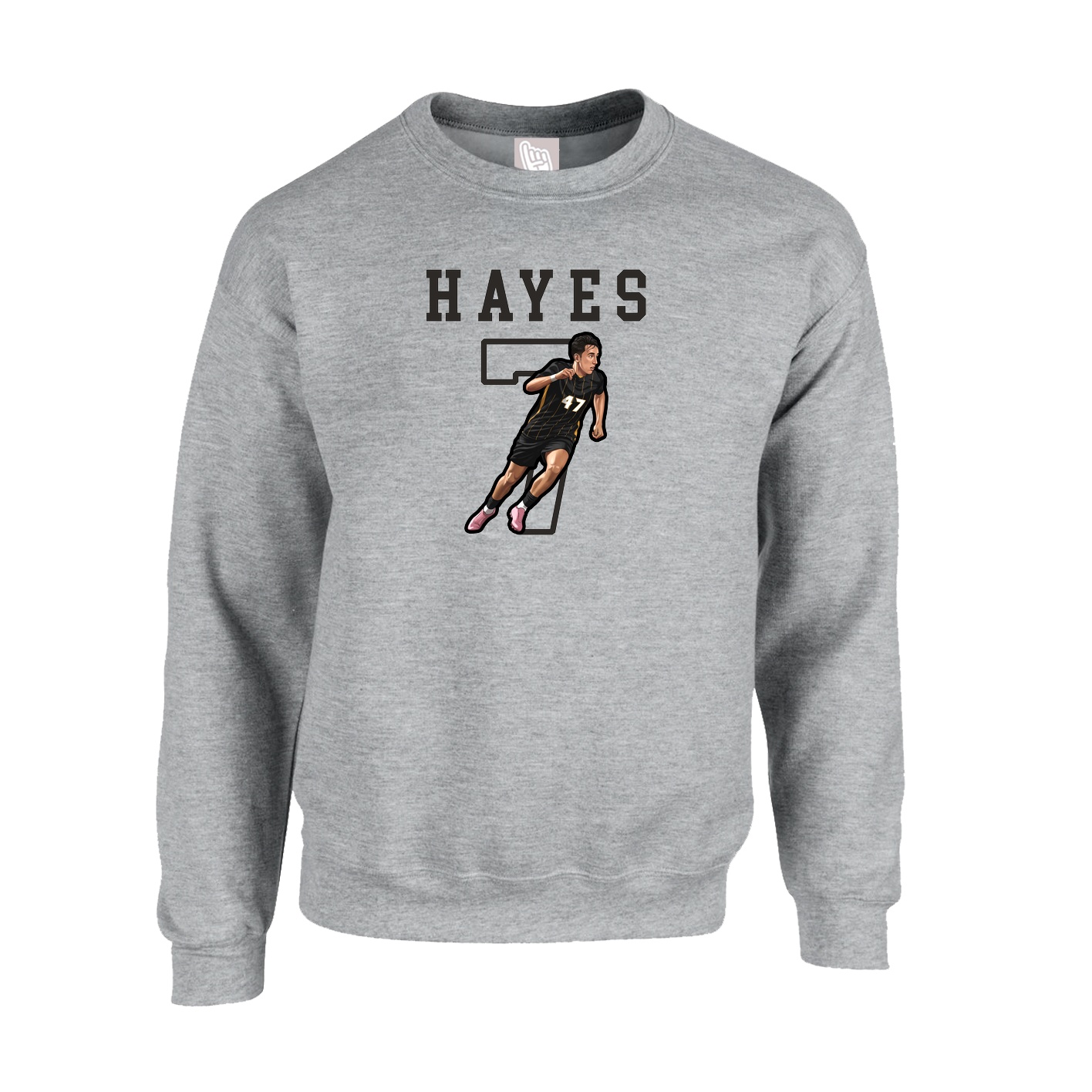 Fleece Crew — Shirsey in Grey