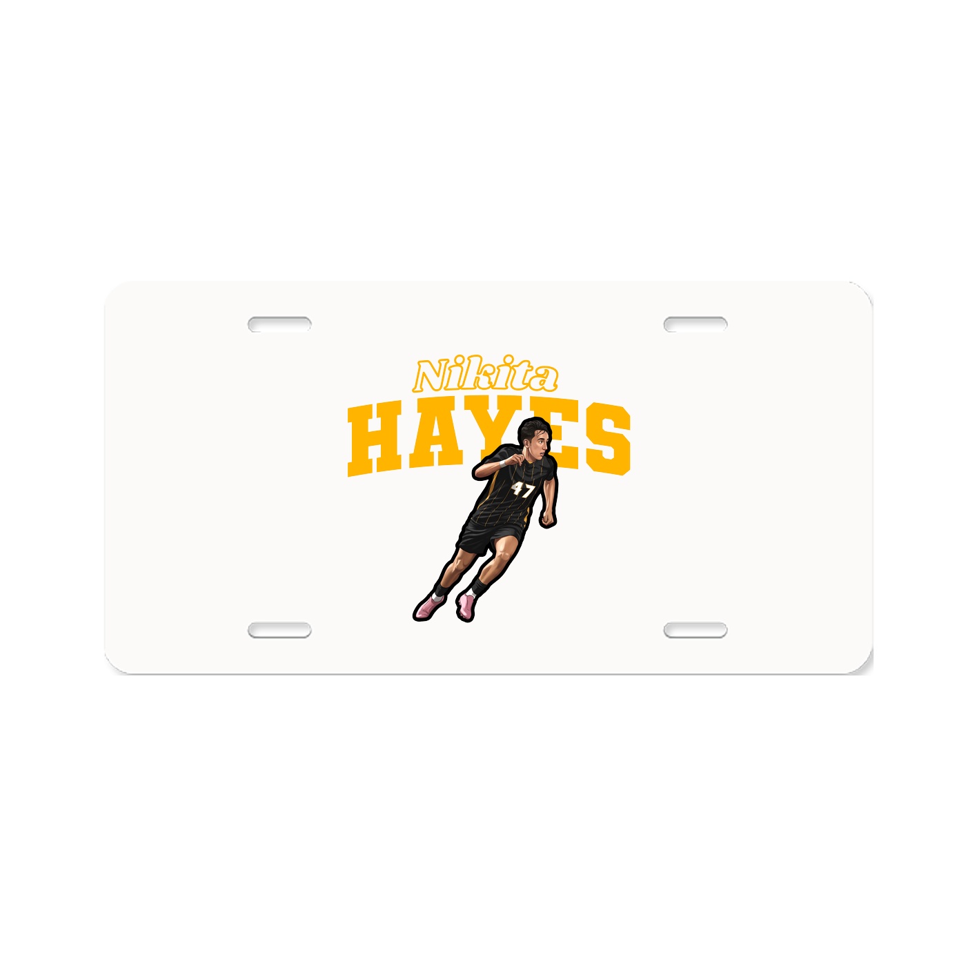 License Plate — Name Arch in Classic