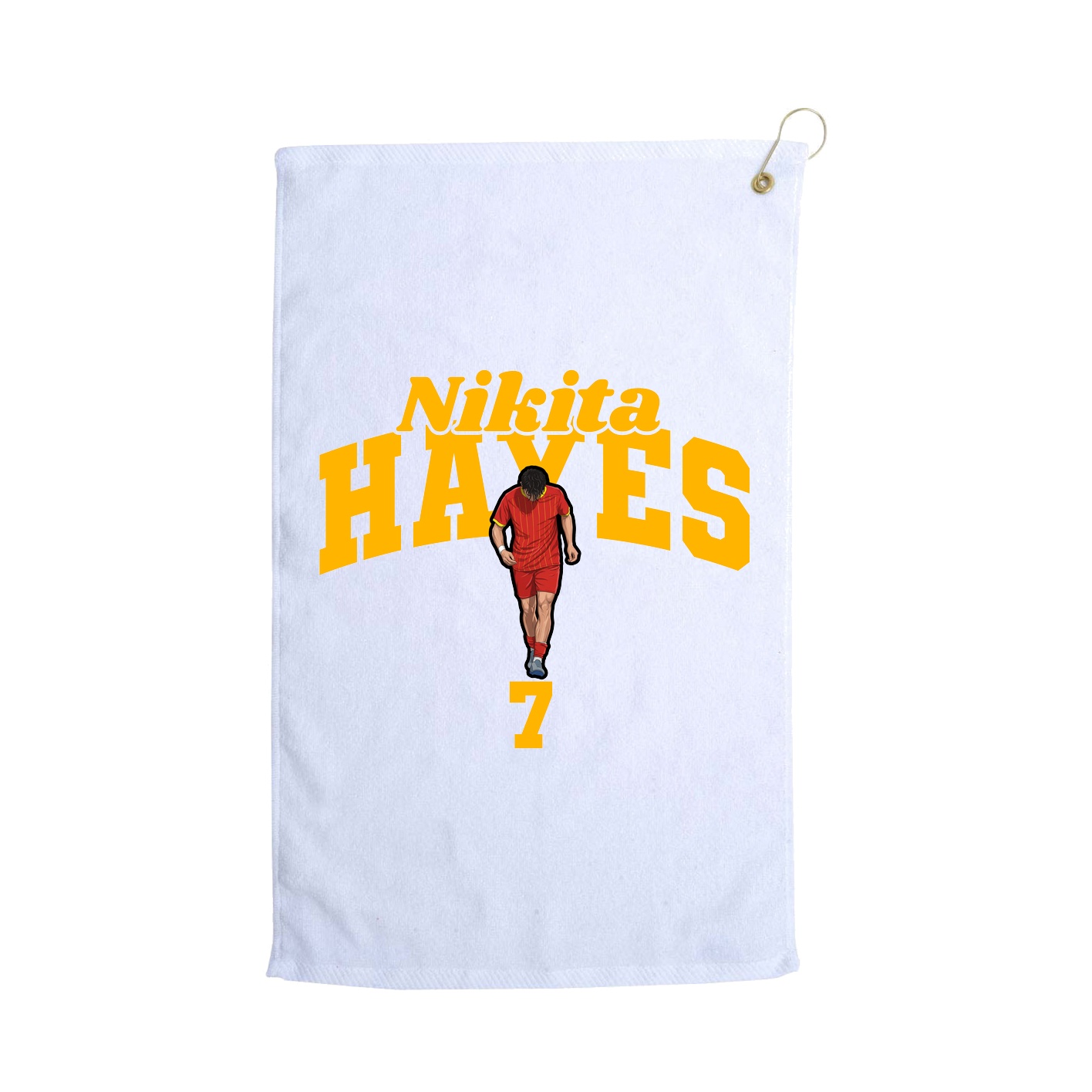 Golf Towel — Signature Arch in White