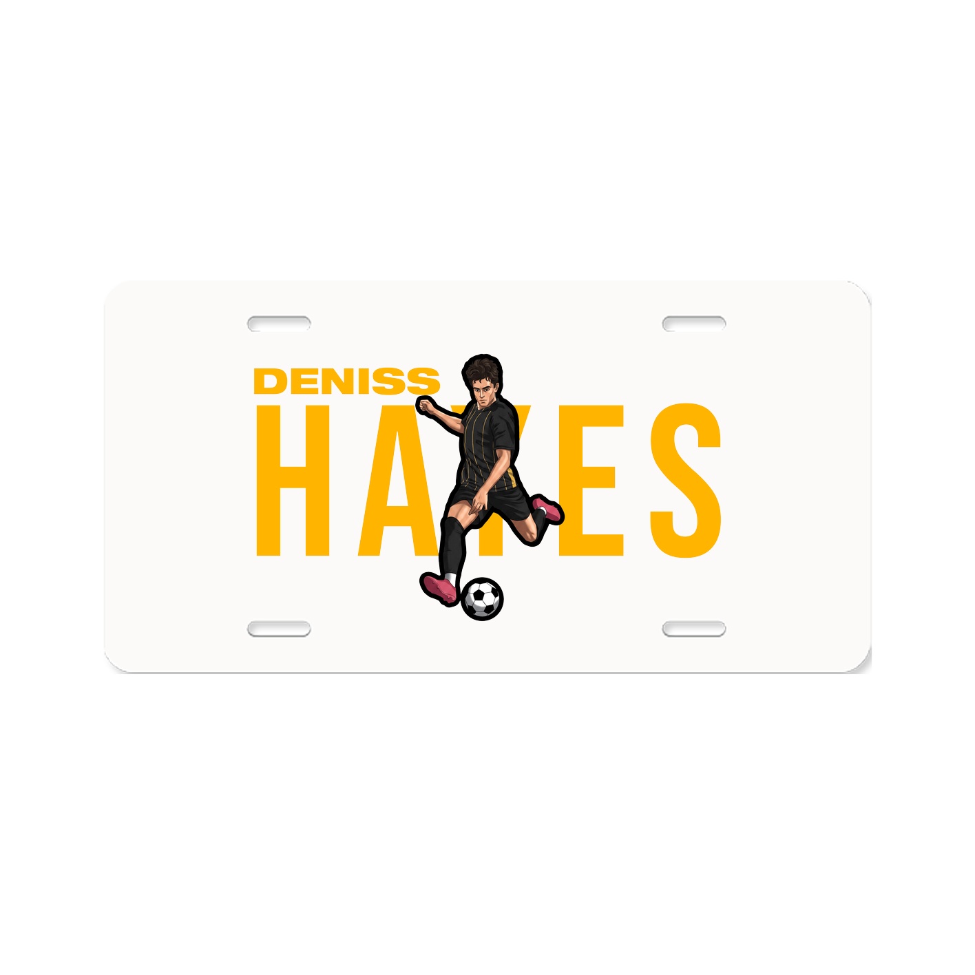 License Plate — Player Name in Classic