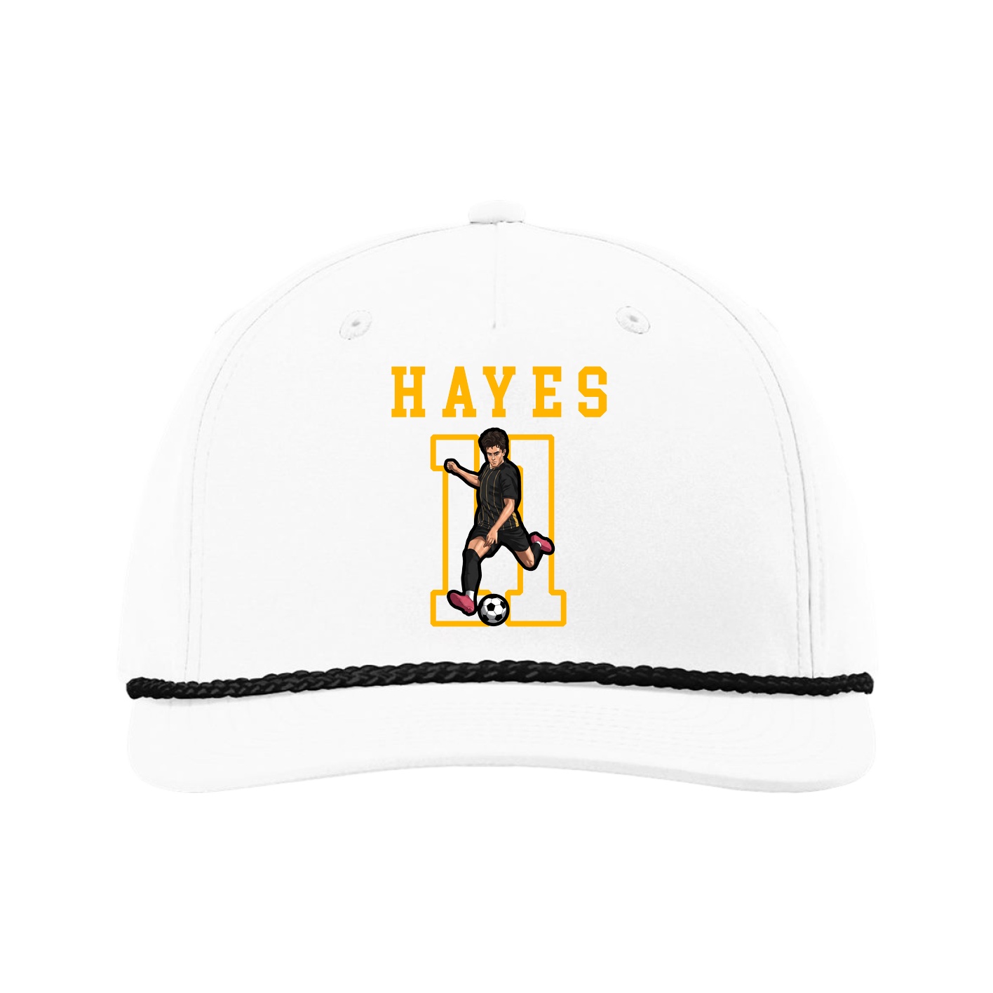Five-Panel Classic Rope Cap — Shirsey in White