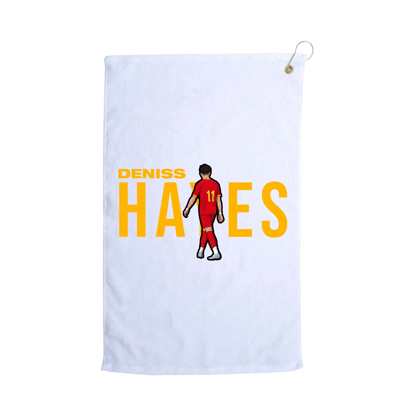Golf Towel — Player Name in White