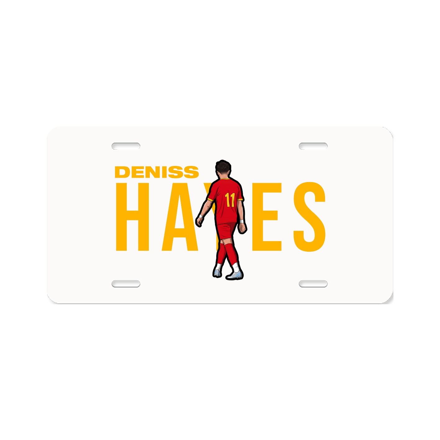 License Plate — Player Name in Classic