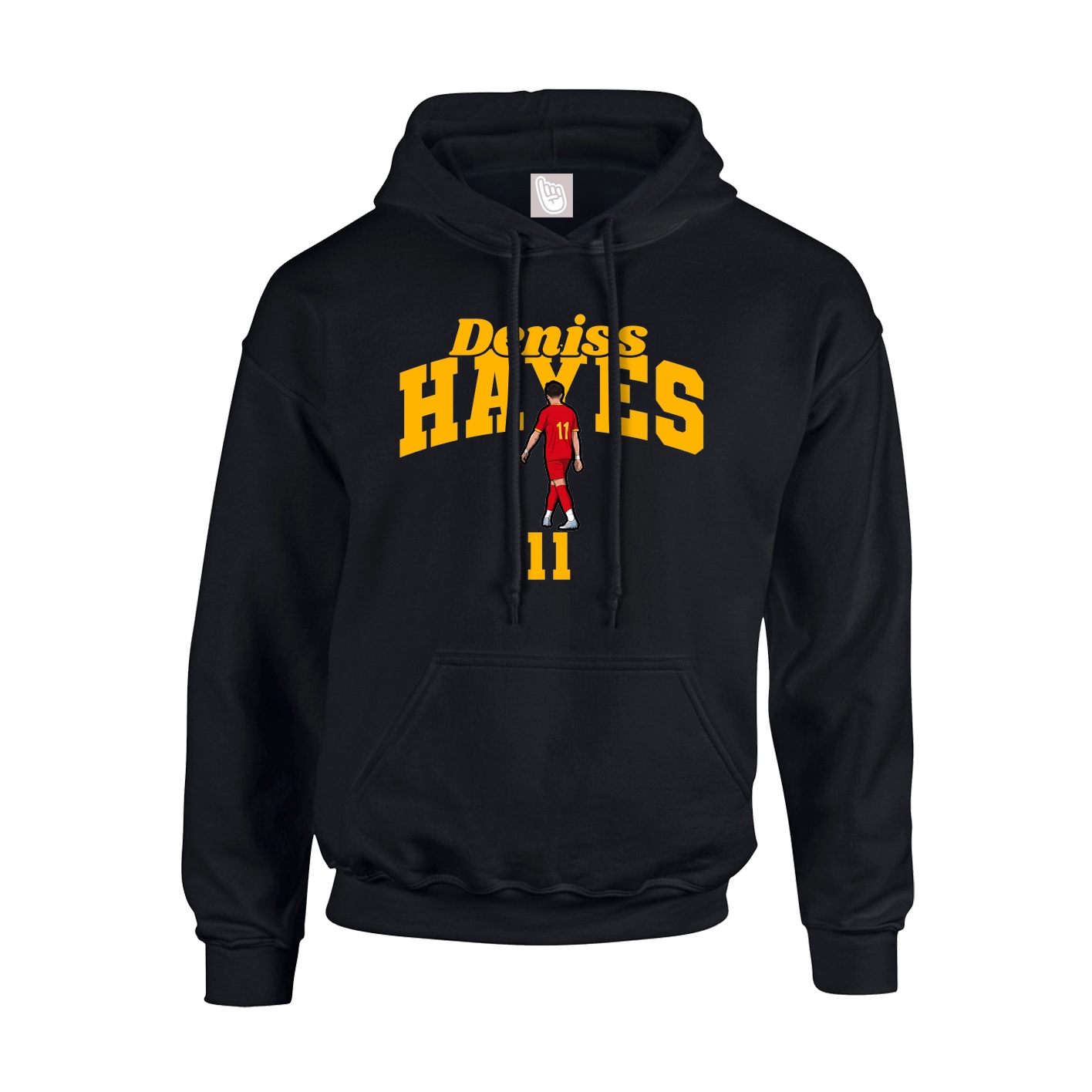 Youth Hoodie — Signature Arch in Black
