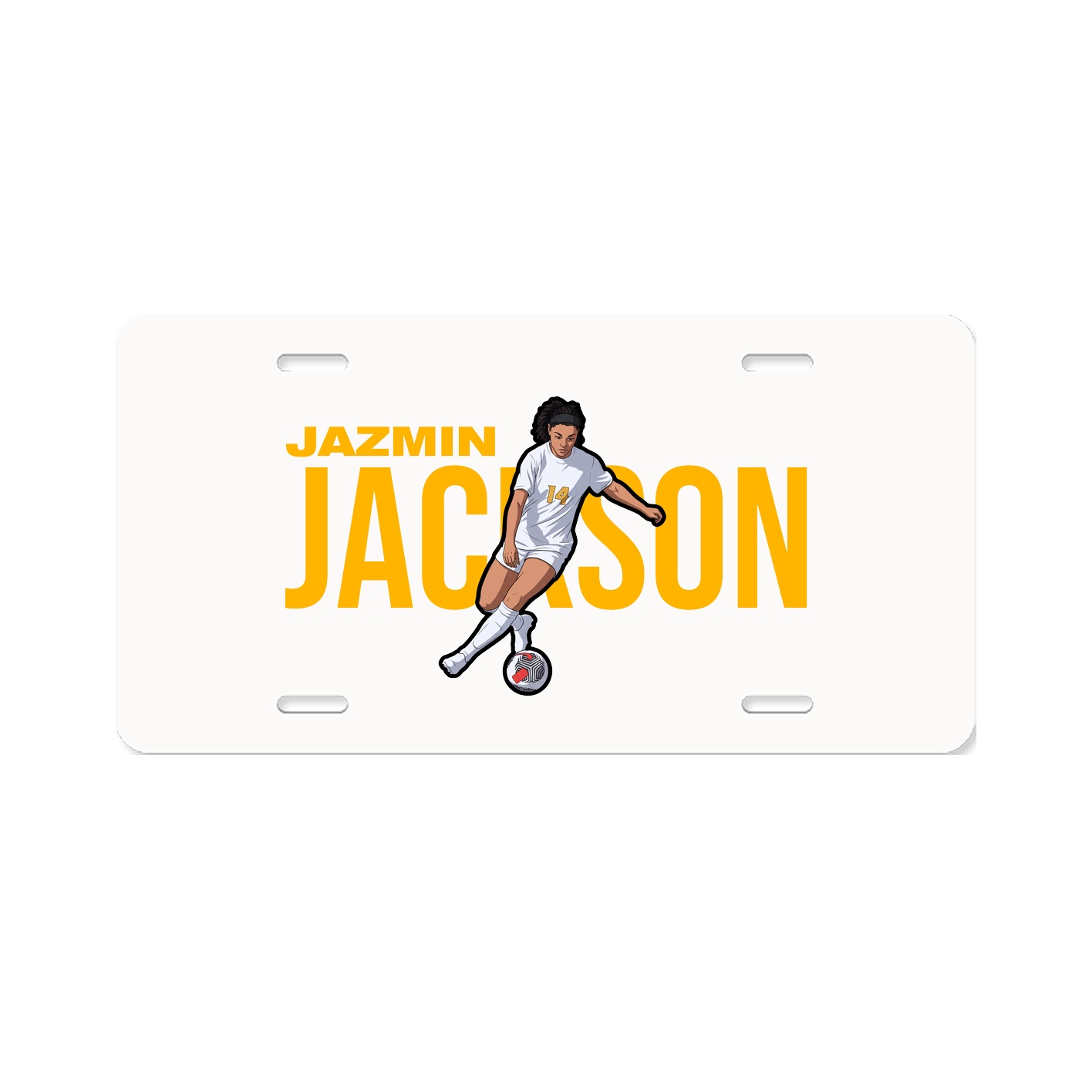 License Plate — Player Name in Classic