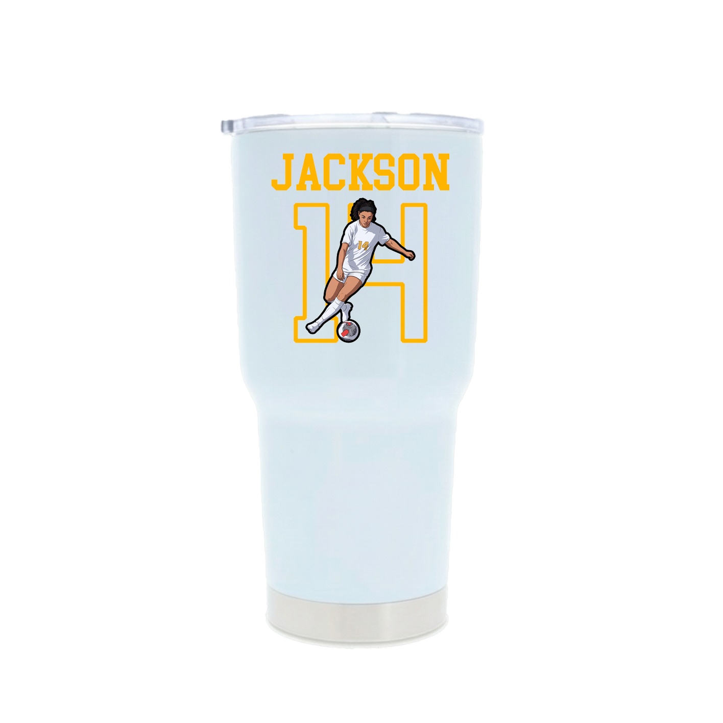 30oz Stainless Steel Tumbler — Shirsey in White