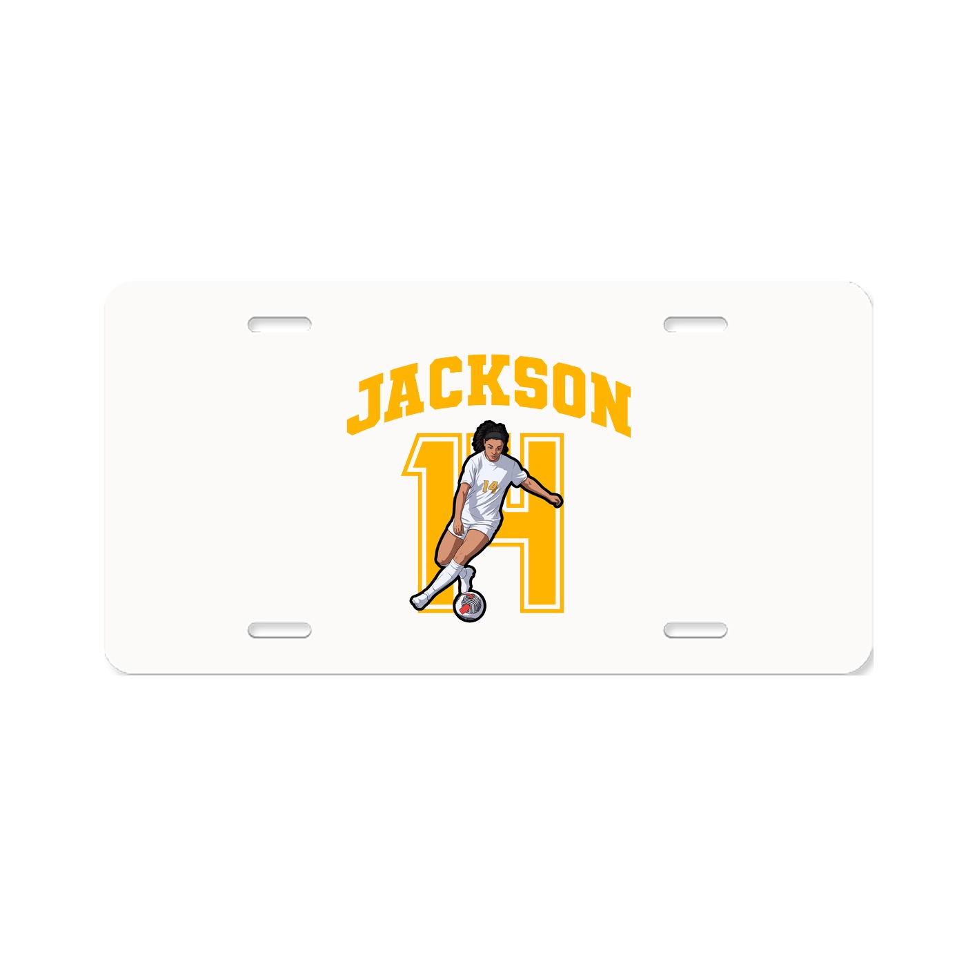 License Plate — Number in Classic