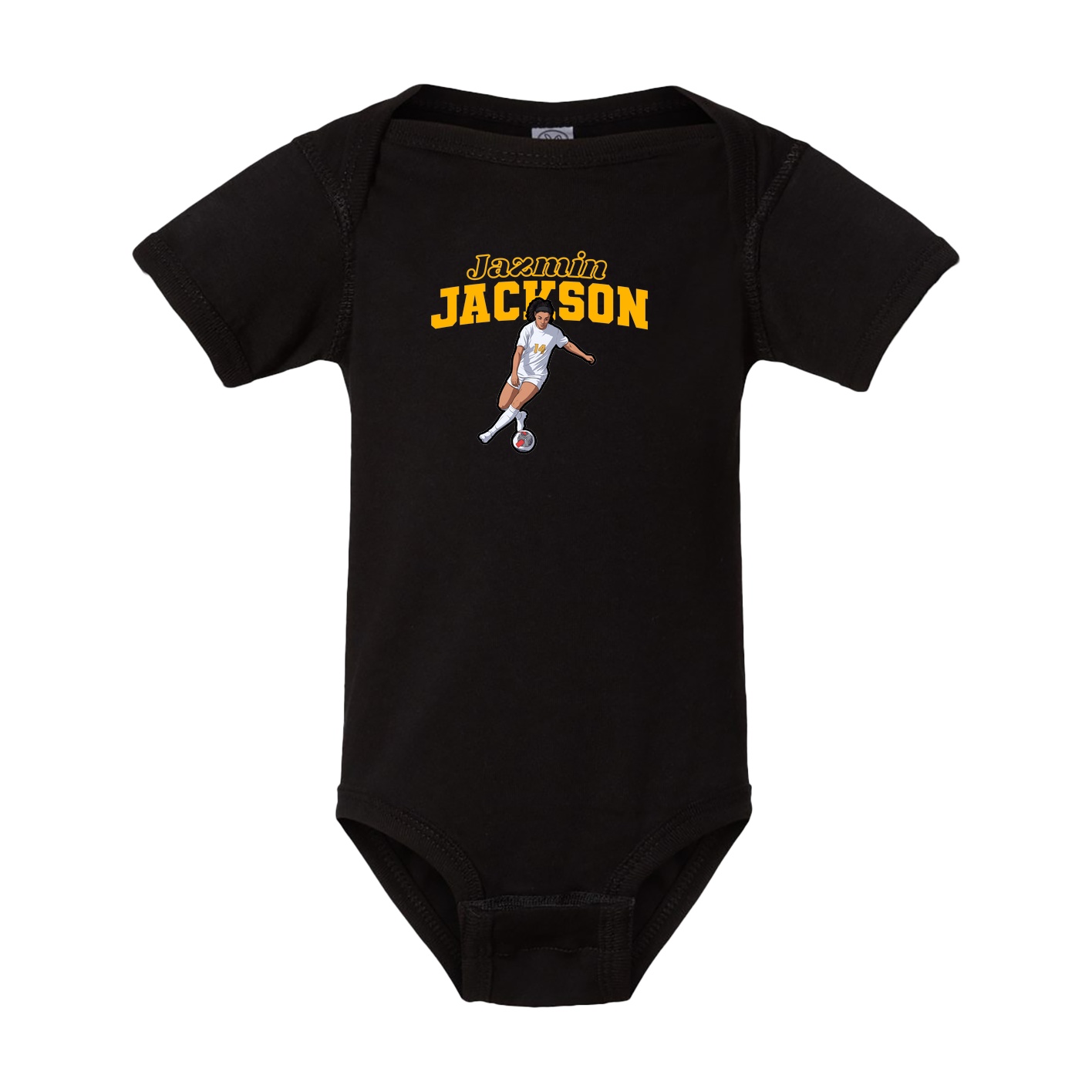 Baby Onesie — Name Arch in Black