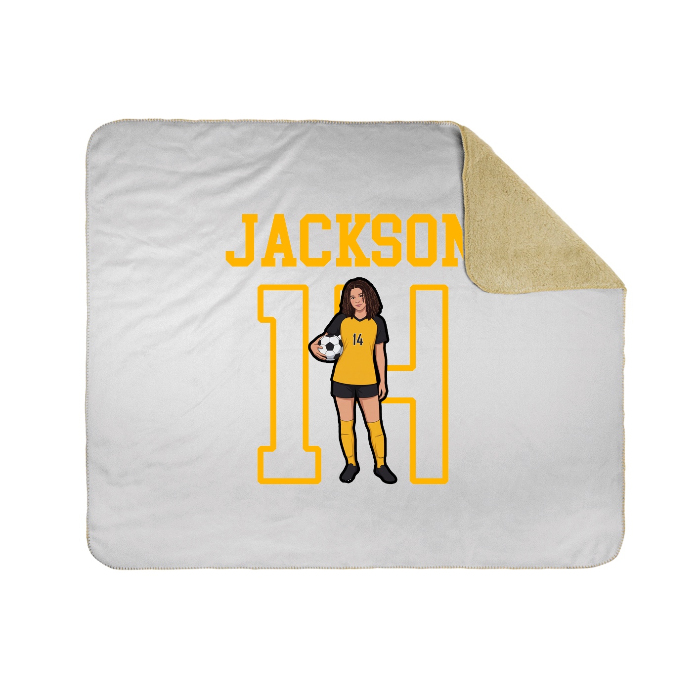 Throw Blanket — Shirsey in White