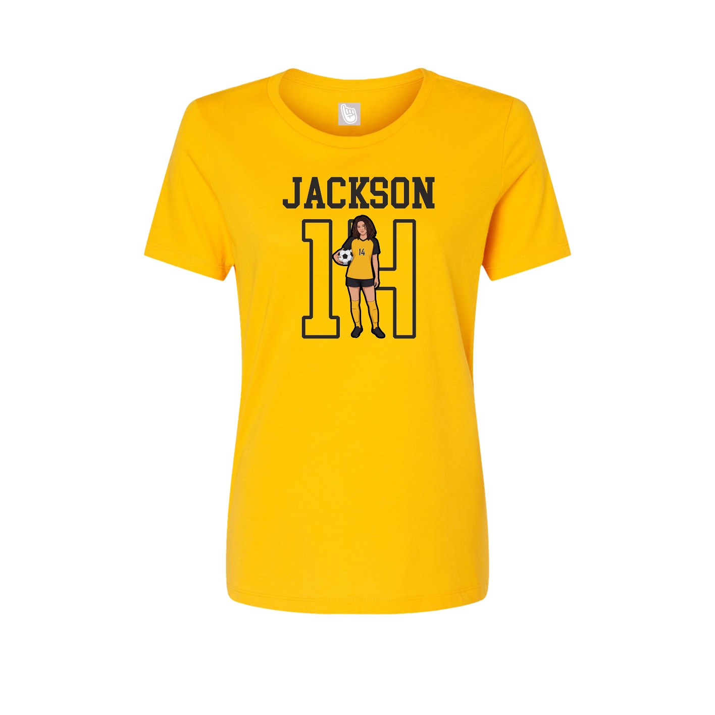 Fitted Women's Tee — Shirsey in Gold