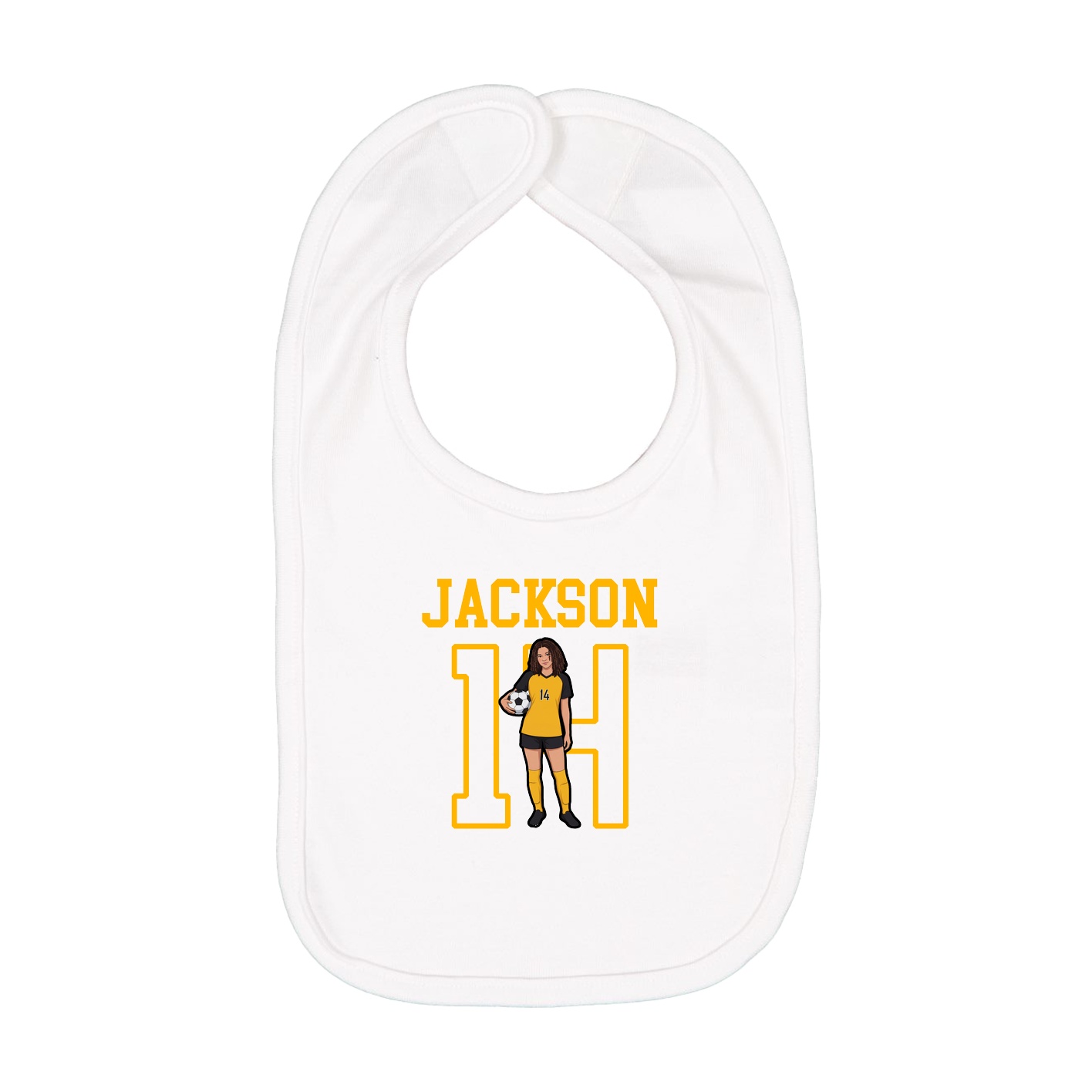 Infant Bib — Shirsey in White