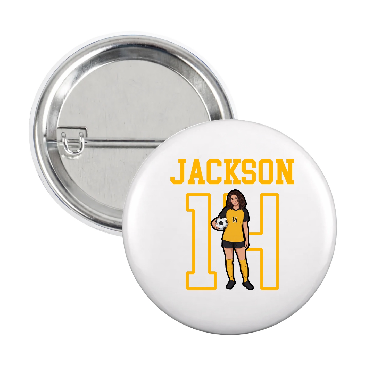 Game Day Button — Shirsey in White