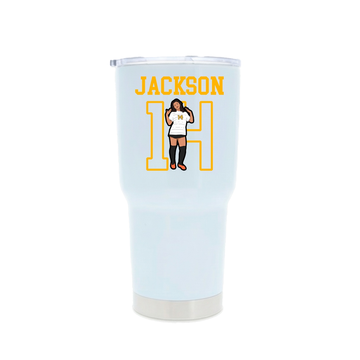 30oz Stainless Steel Tumbler — Shirsey in White