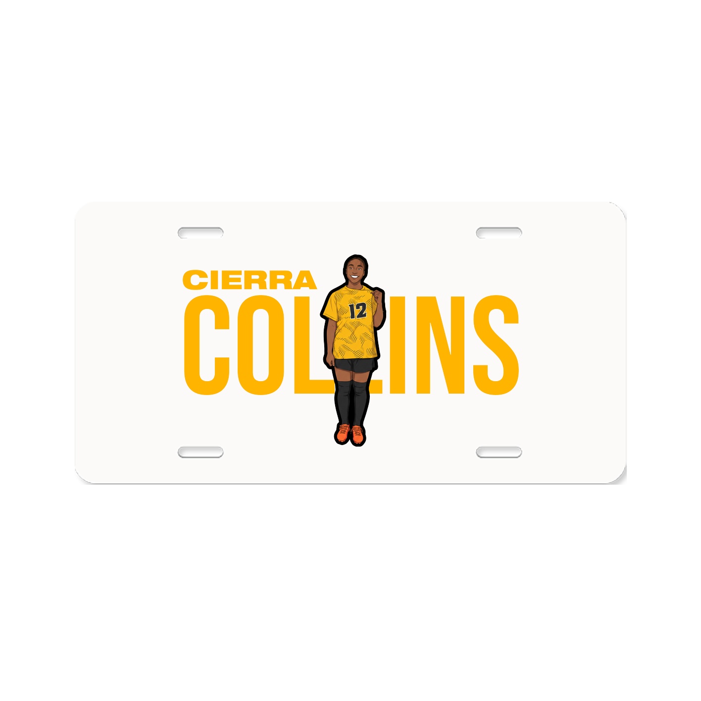 License Plate — Player Name in Classic