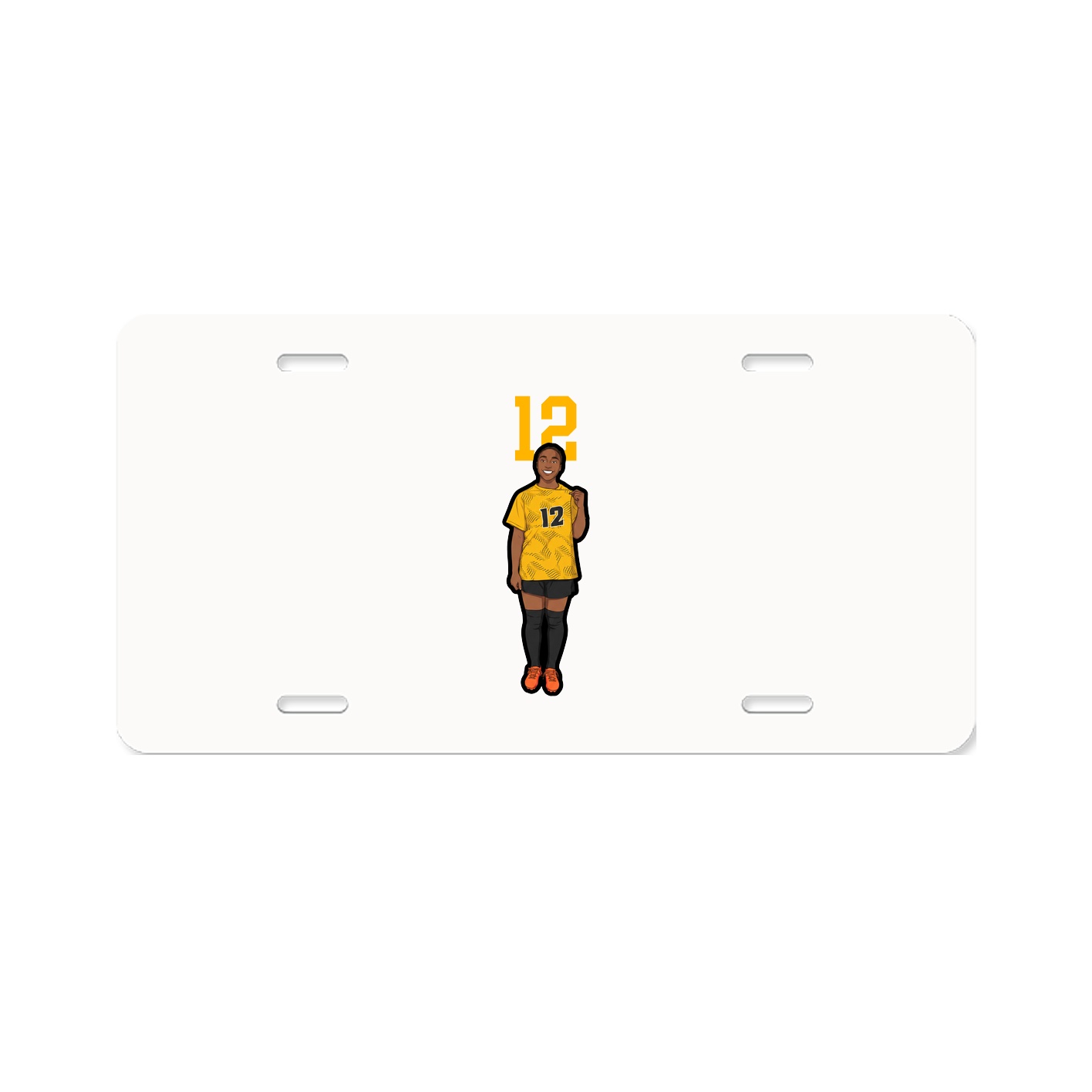 License Plate — Number Top in Classic