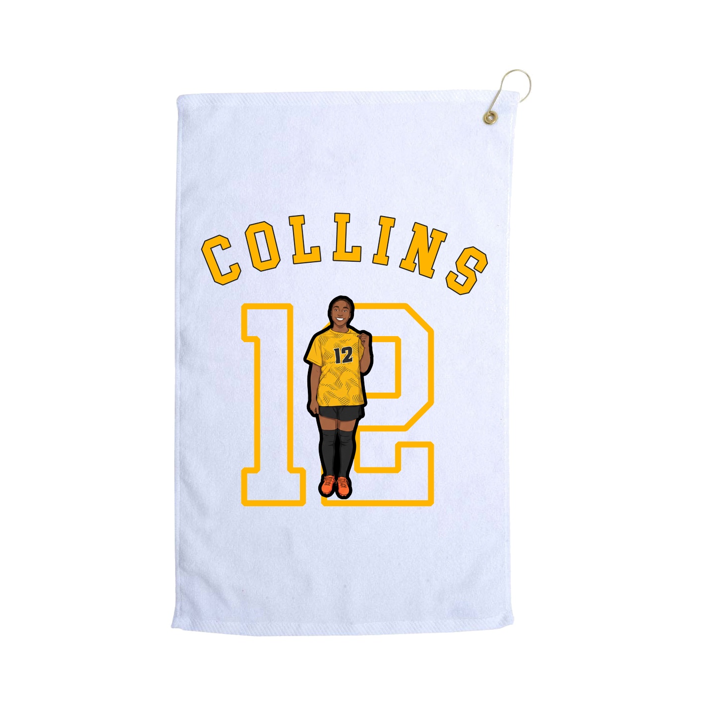 Golf Towel — Shirsey Arch in White