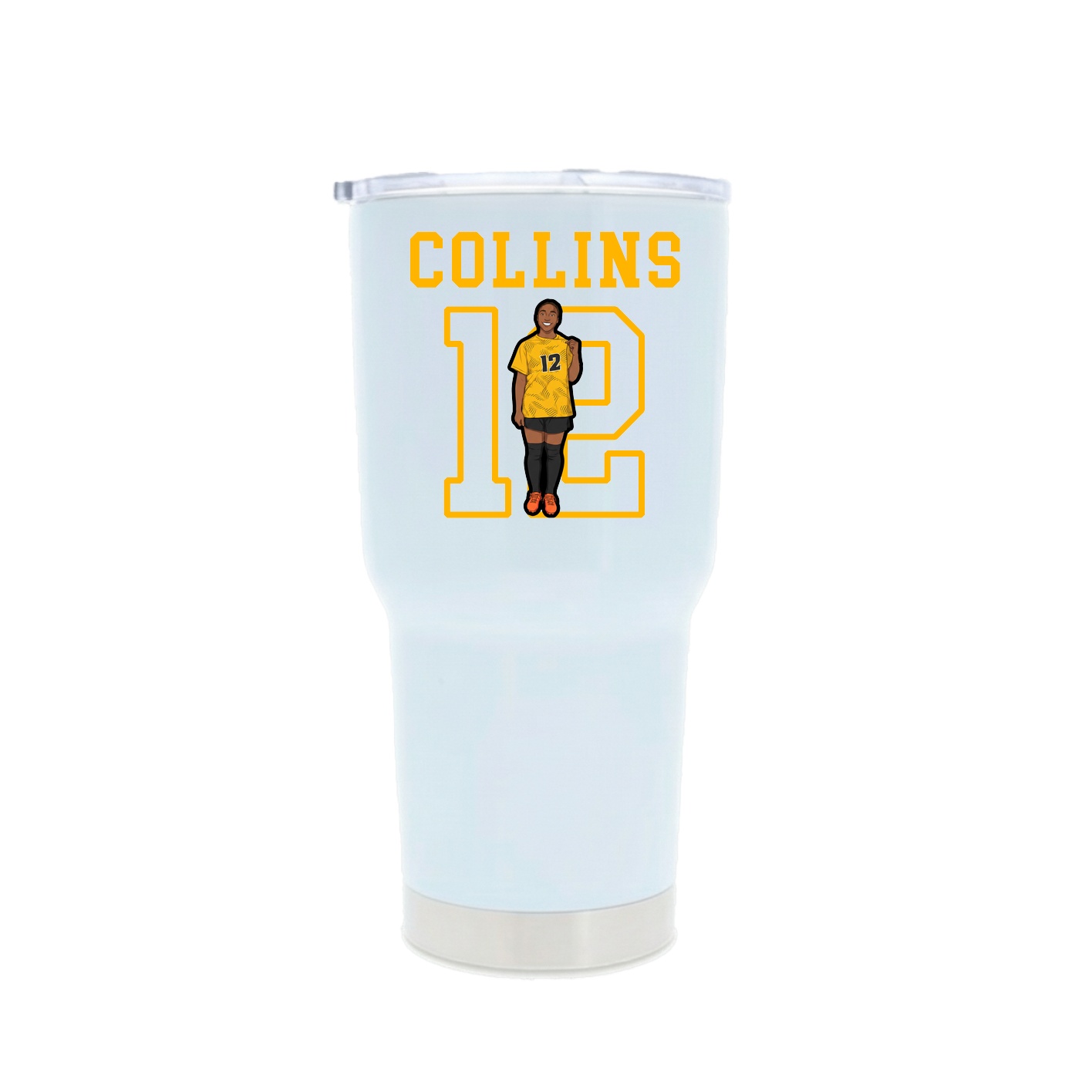 30oz Stainless Steel Tumbler — Shirsey in White