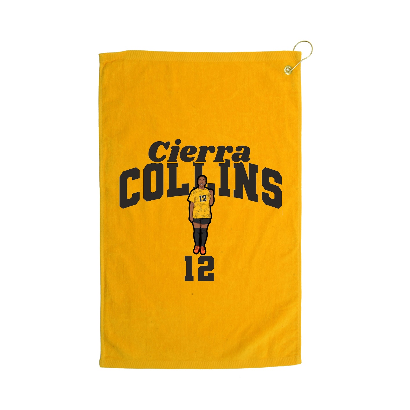 Golf Towel — Signature Arch in Gold