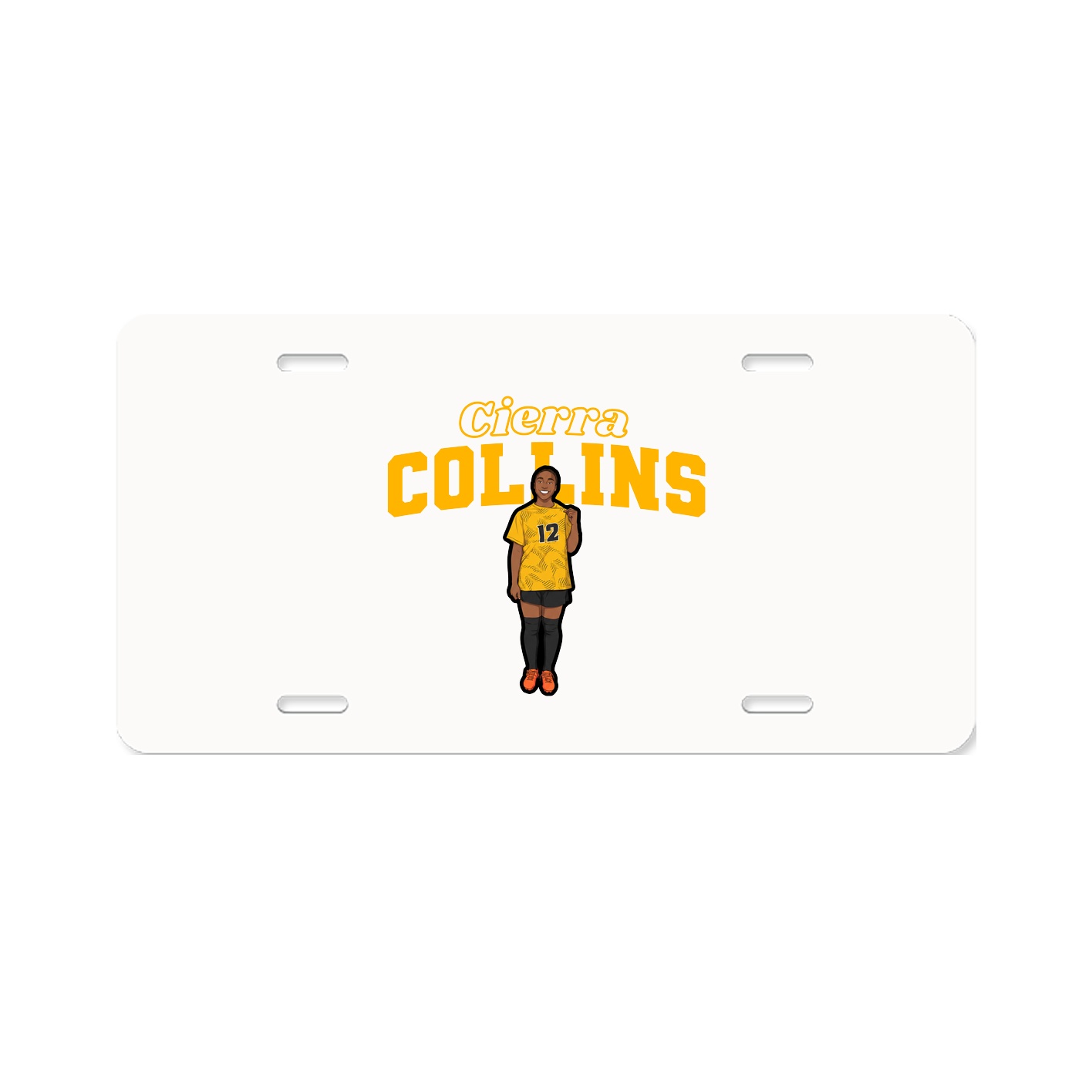 License Plate — Name Arch in Classic