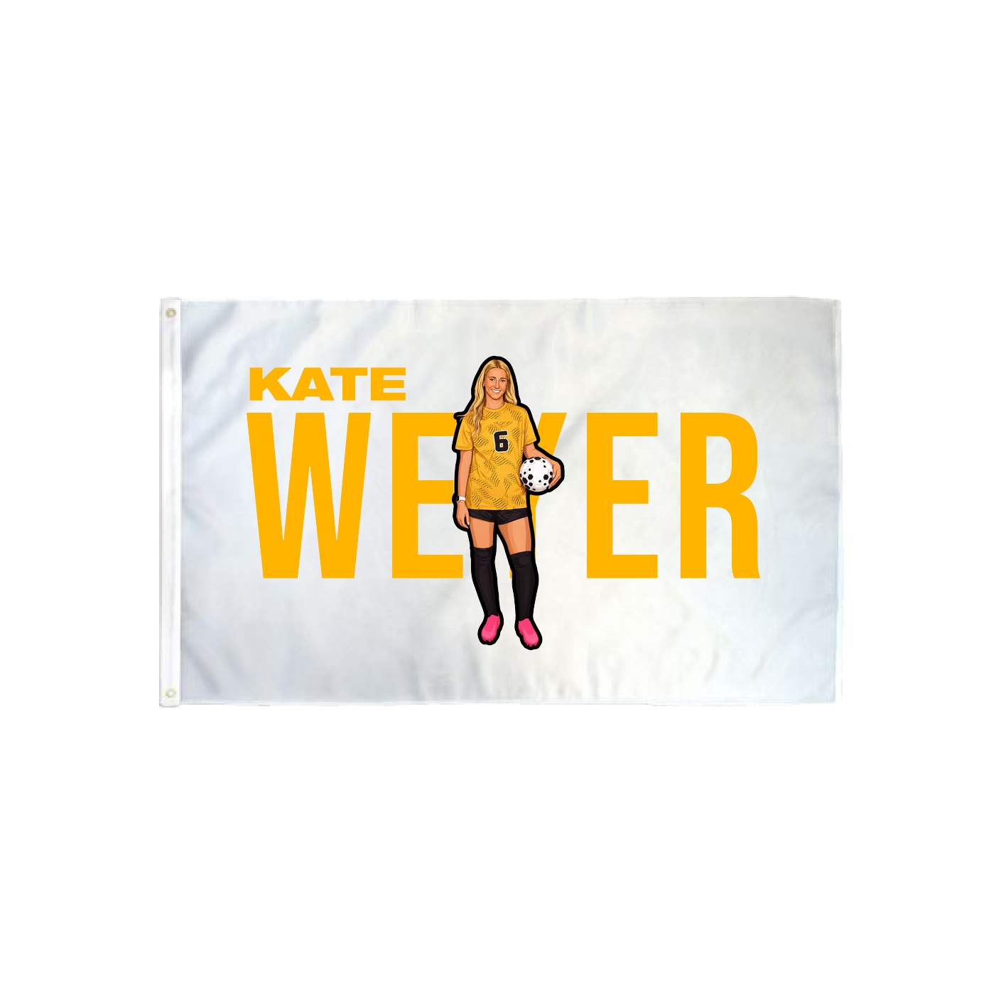 3x5 Flag — Player Name in Classic