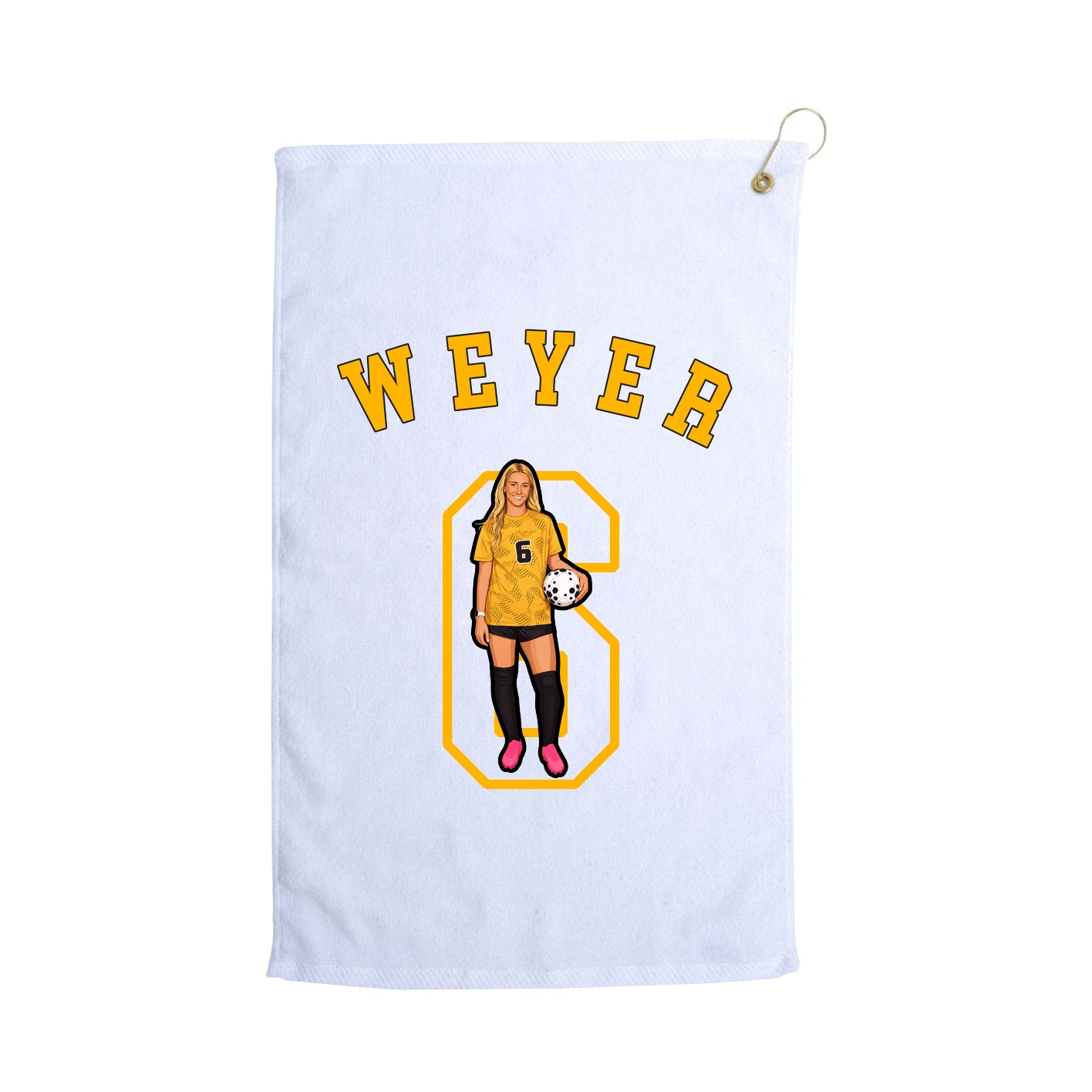 Golf Towel — Shirsey Arch in White