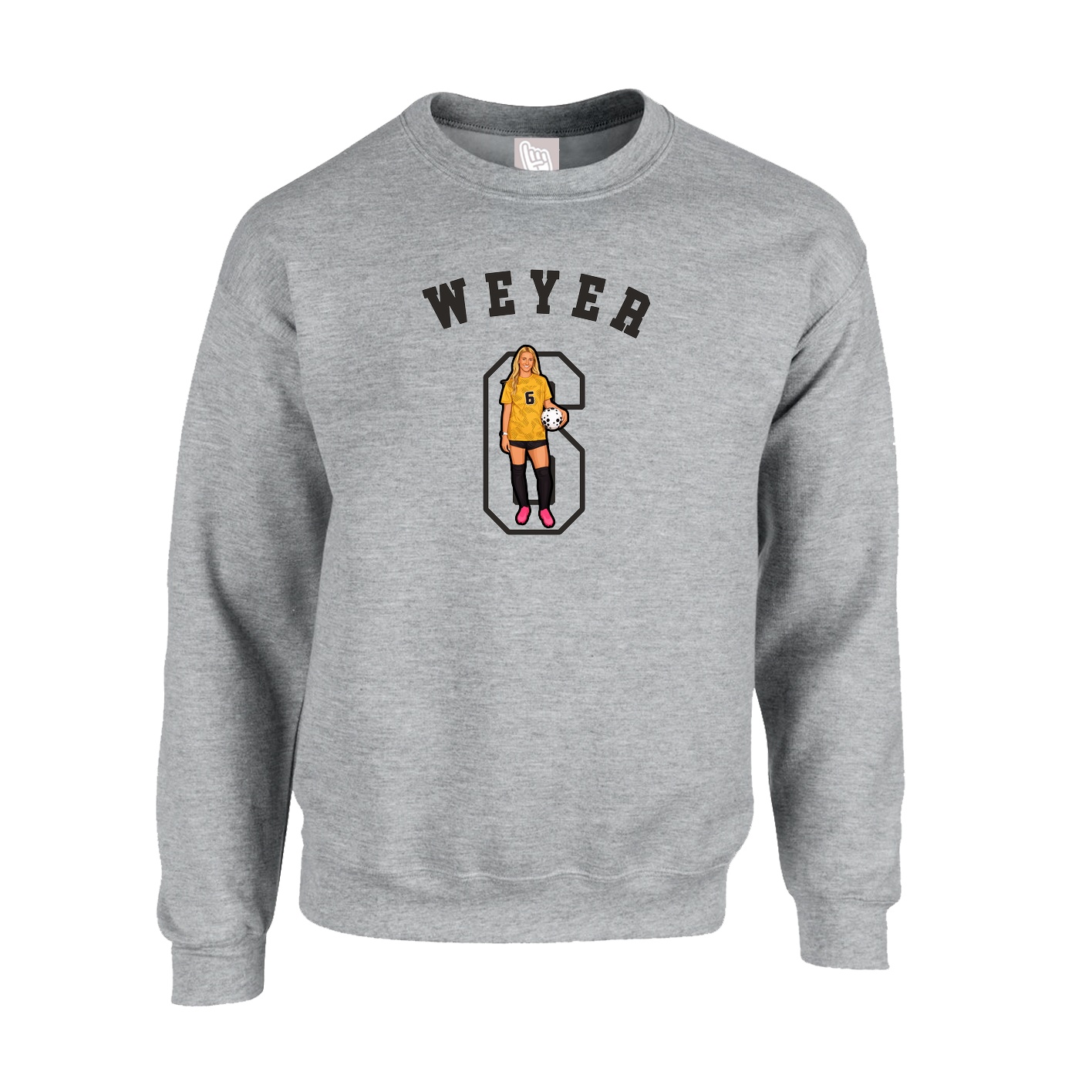 Fleece Crew — Shirsey Arch in Grey