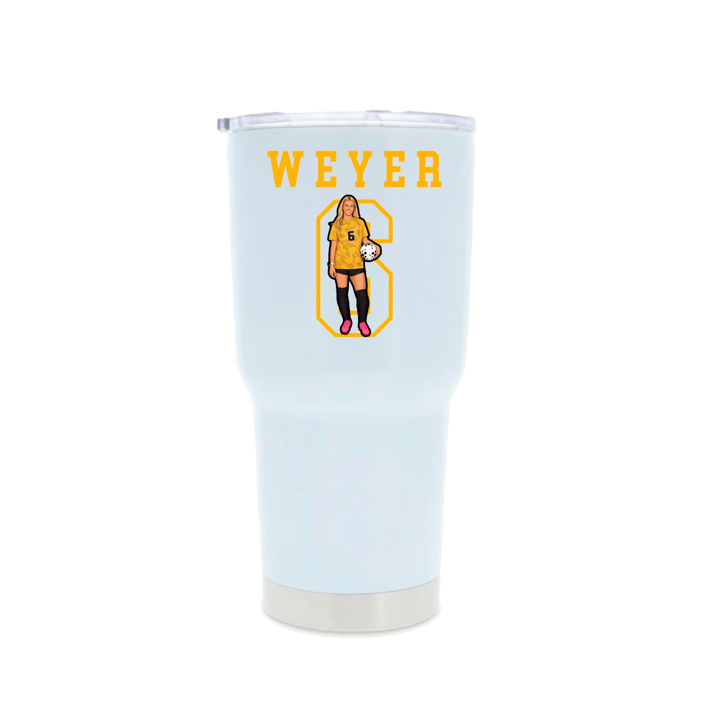 30oz Stainless Steel Tumbler — Shirsey in White