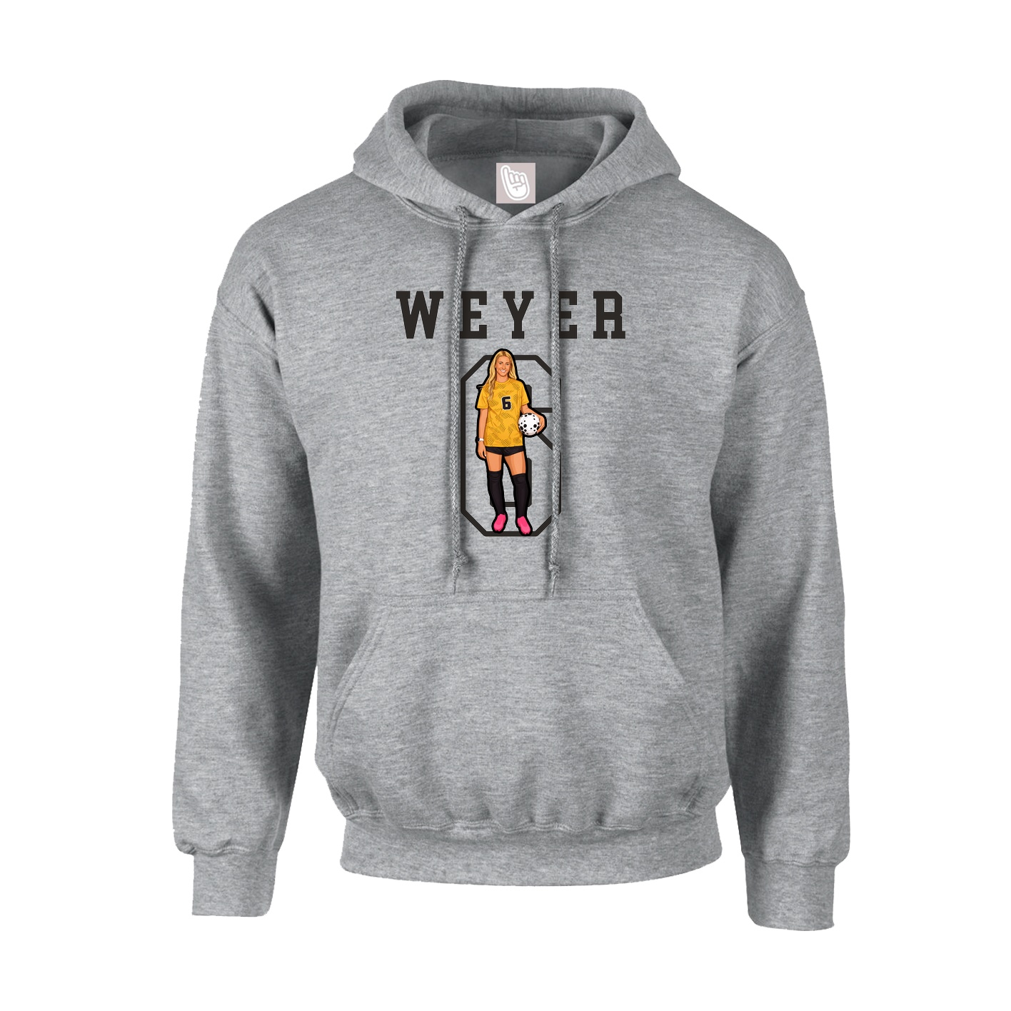 Hoodie — Shirsey in Grey