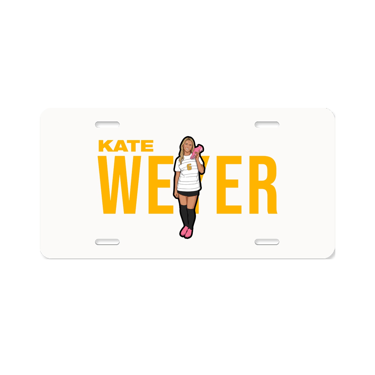 License Plate — Player Name in Classic