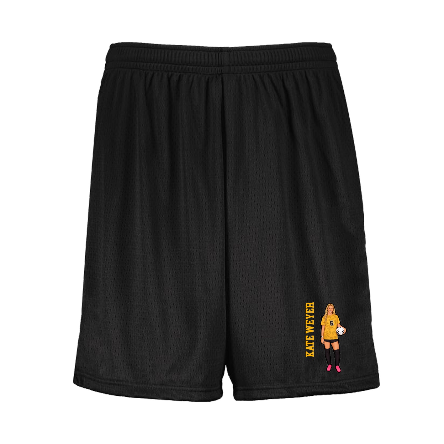 Shorts — Name Vertical in Black
