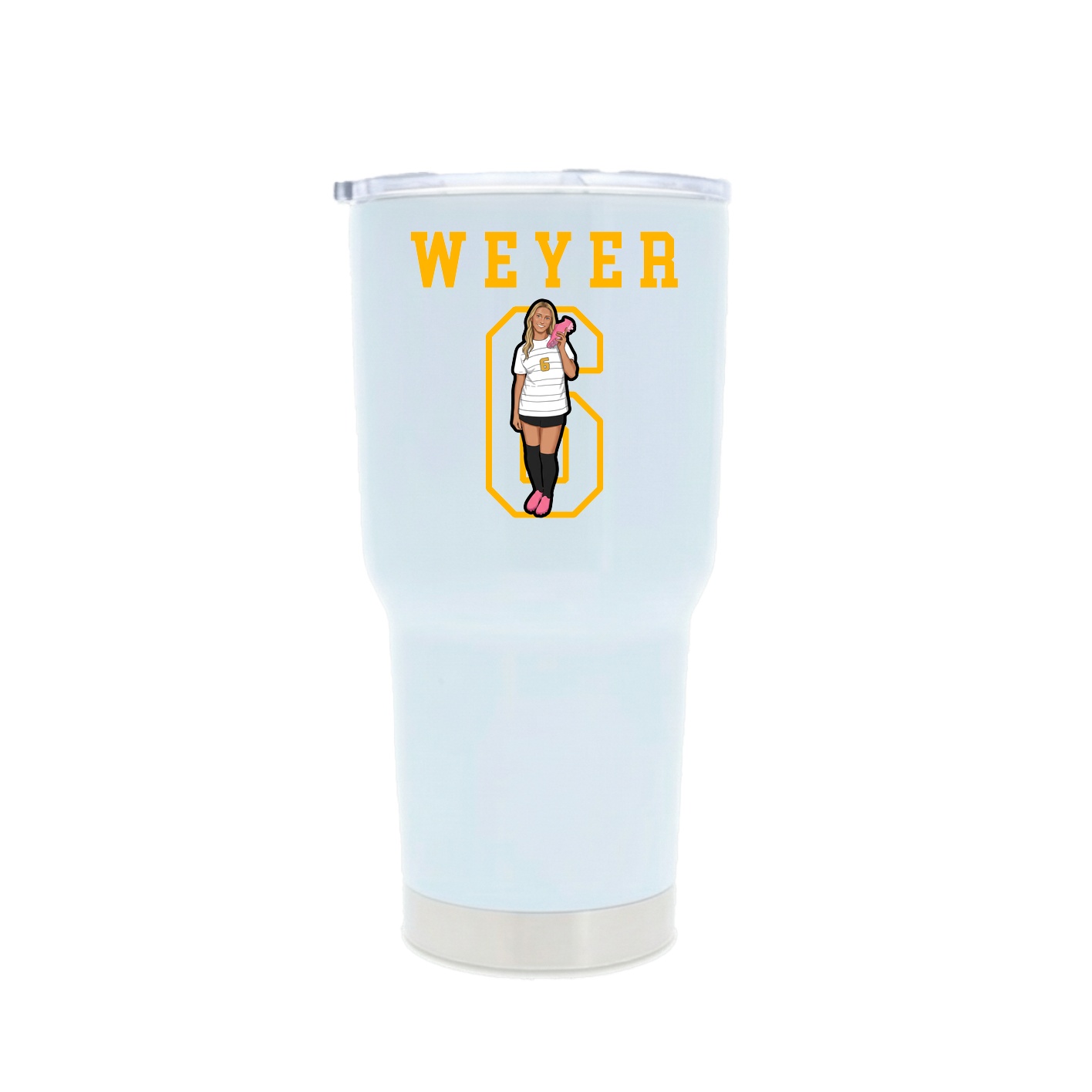 30oz Stainless Steel Tumbler — Shirsey in White