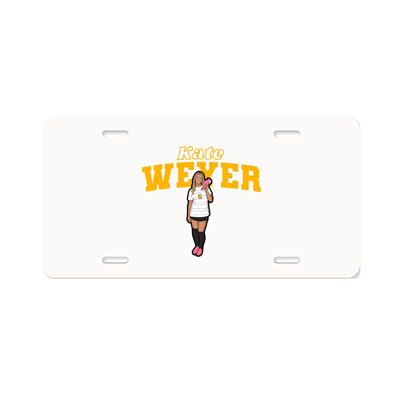 License Plate — Name Arch in Classic