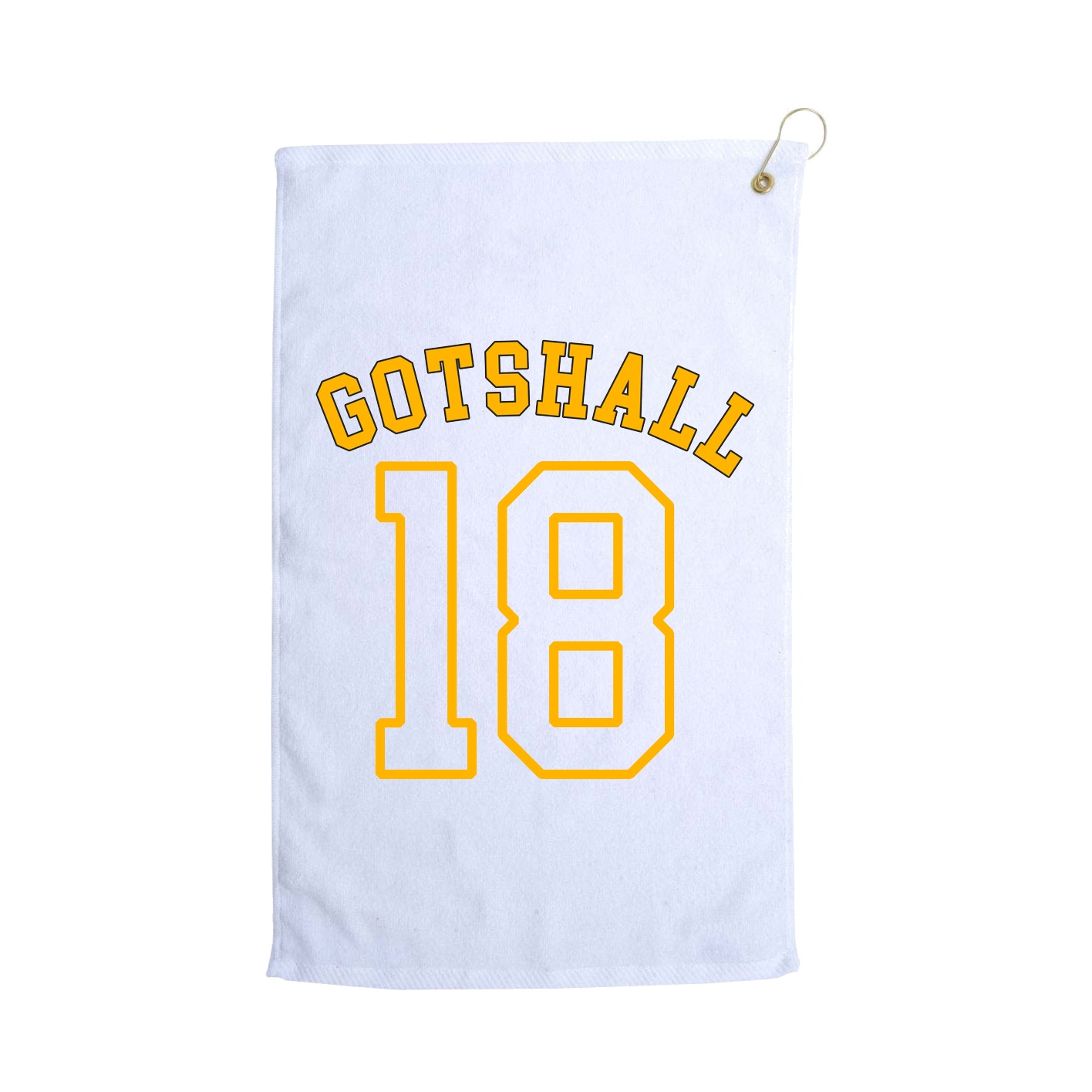 Golf Towel — Shirsey Arch in White