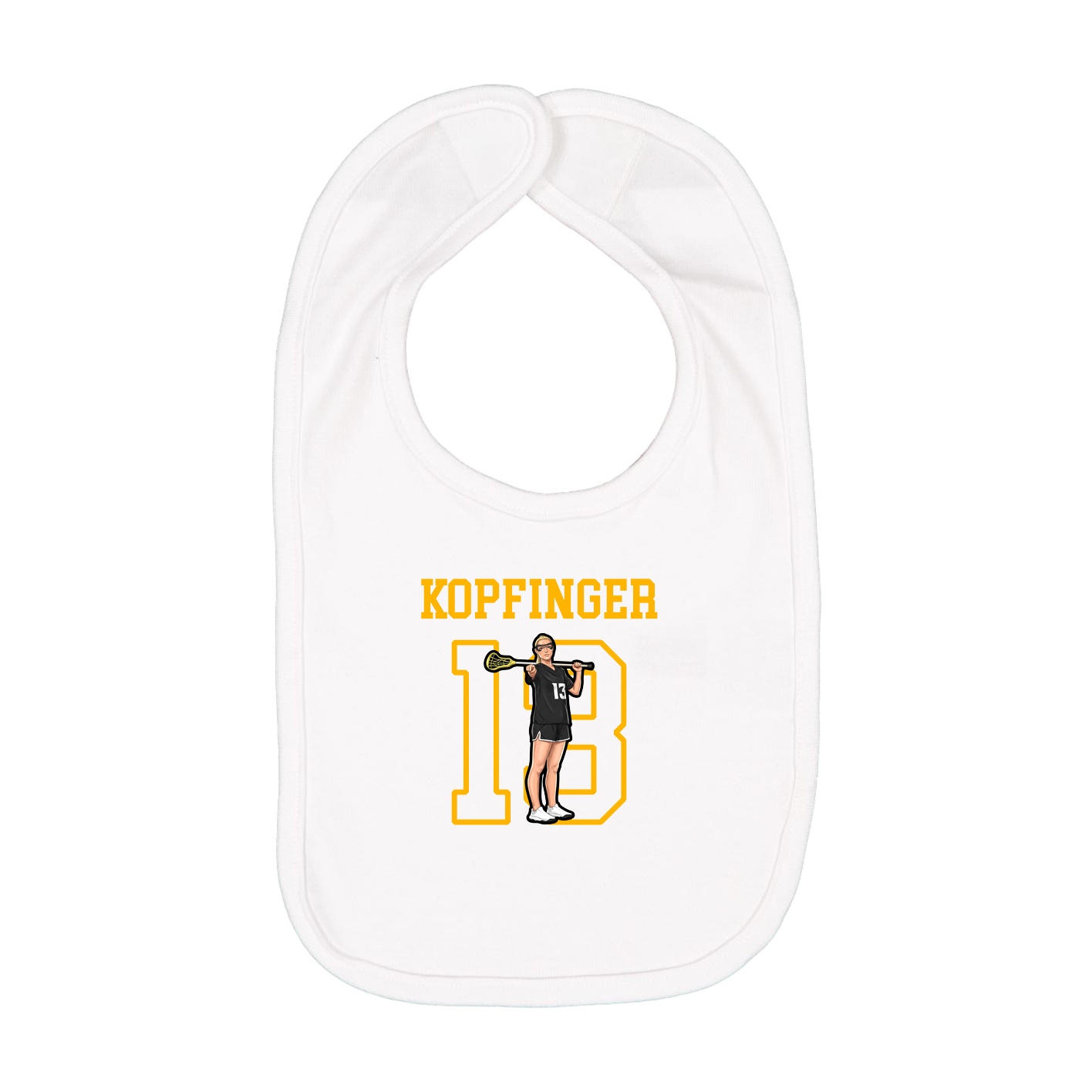 Infant Bib — Shirsey in White