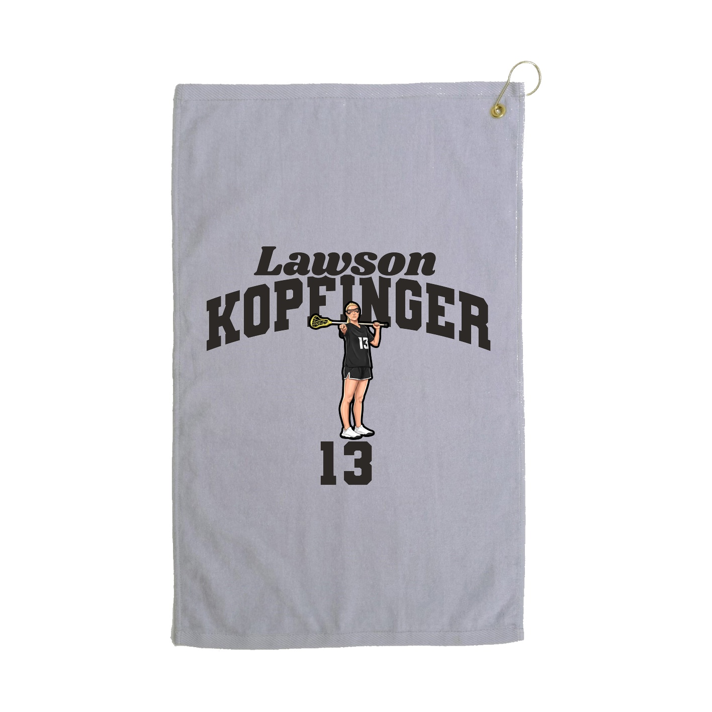 Golf Towel — Signature Arch in Grey
