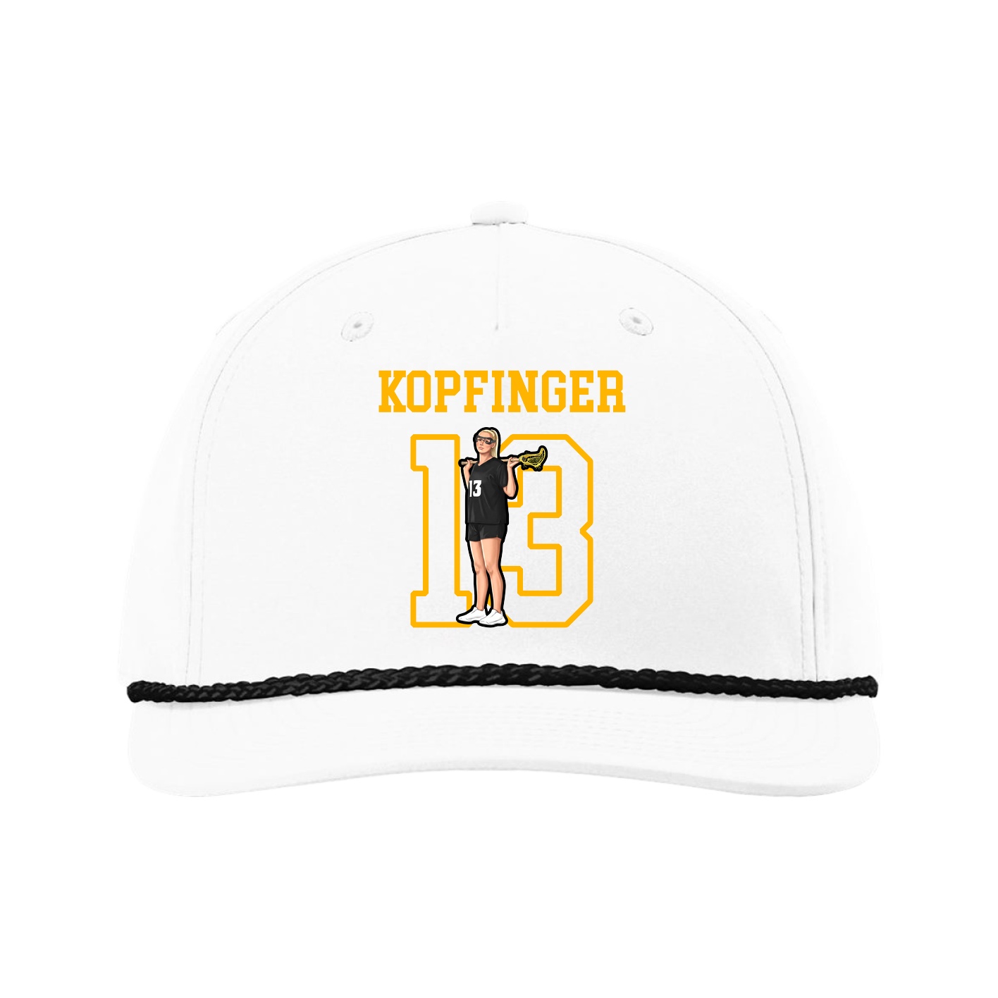 Five-Panel Classic Rope Cap — Shirsey in White