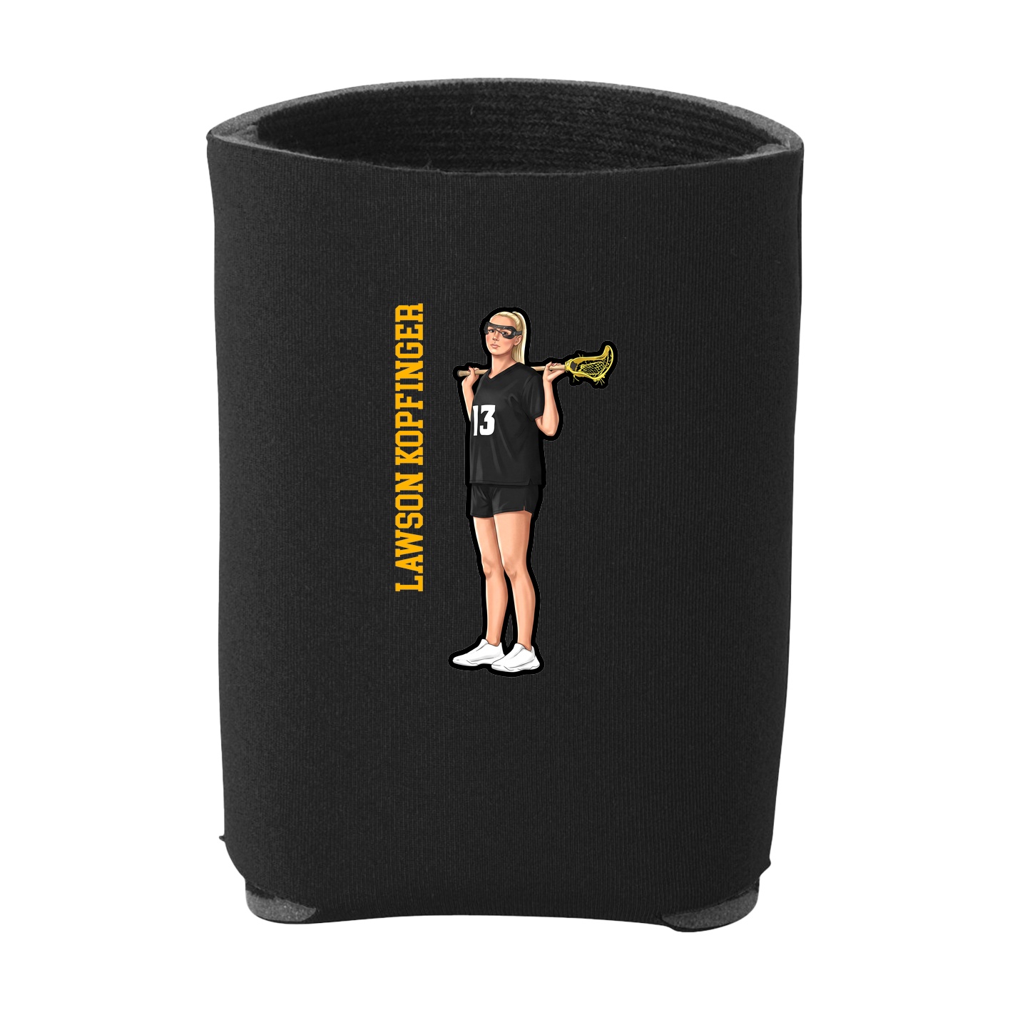 Can Holder — Name Vertical in Black