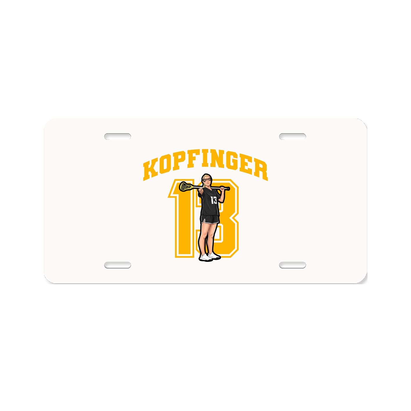 License Plate — Number in Classic