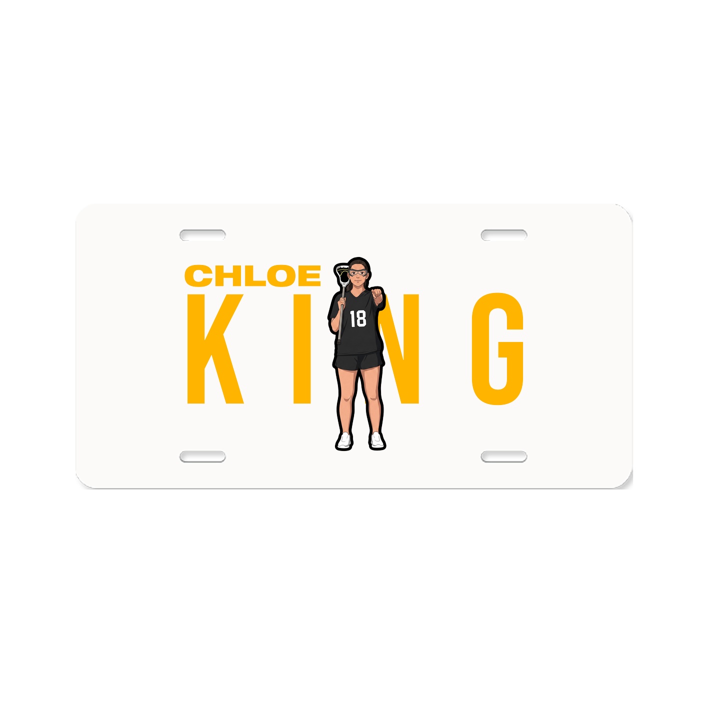 License Plate — Player Name in Classic