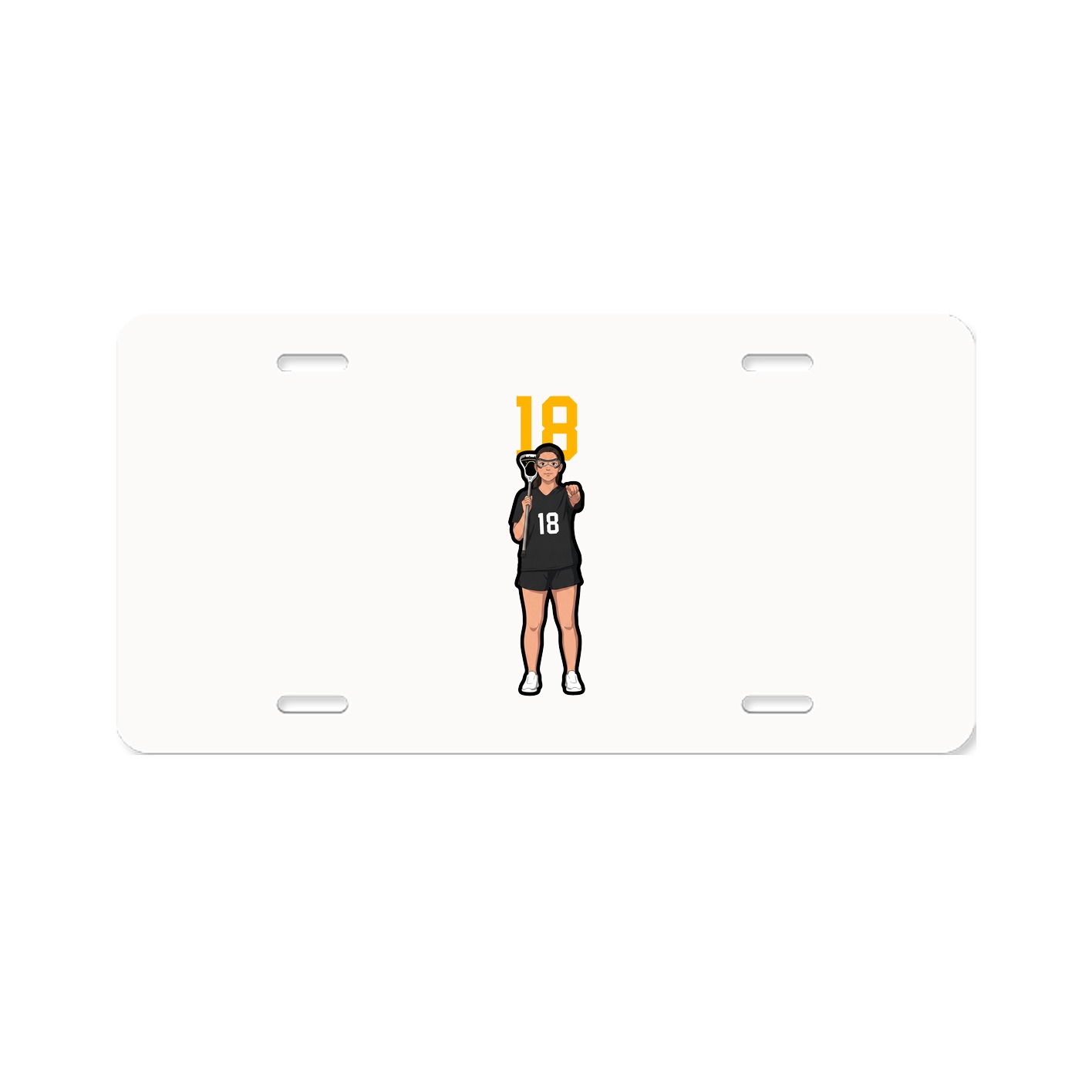 License Plate — Number Top in Classic