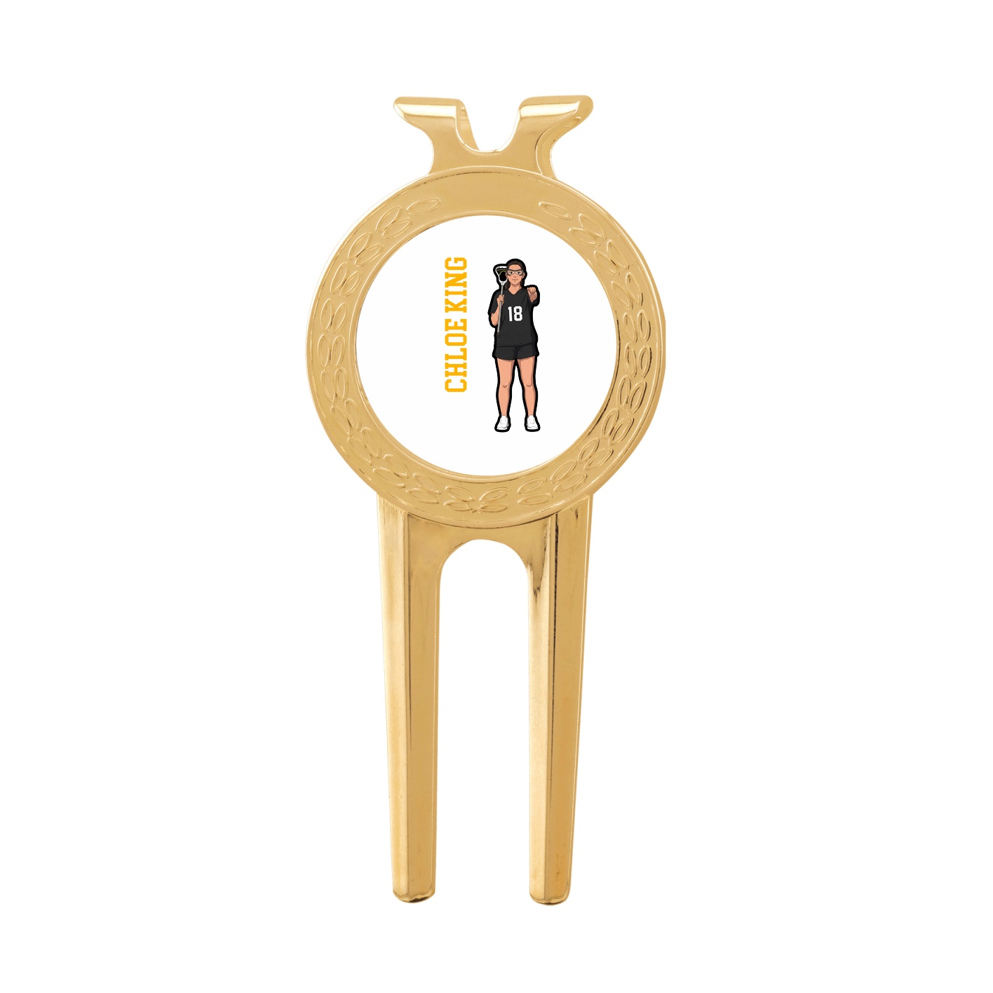 Divot Tool with Ball Marker — Name Vertical in Classic