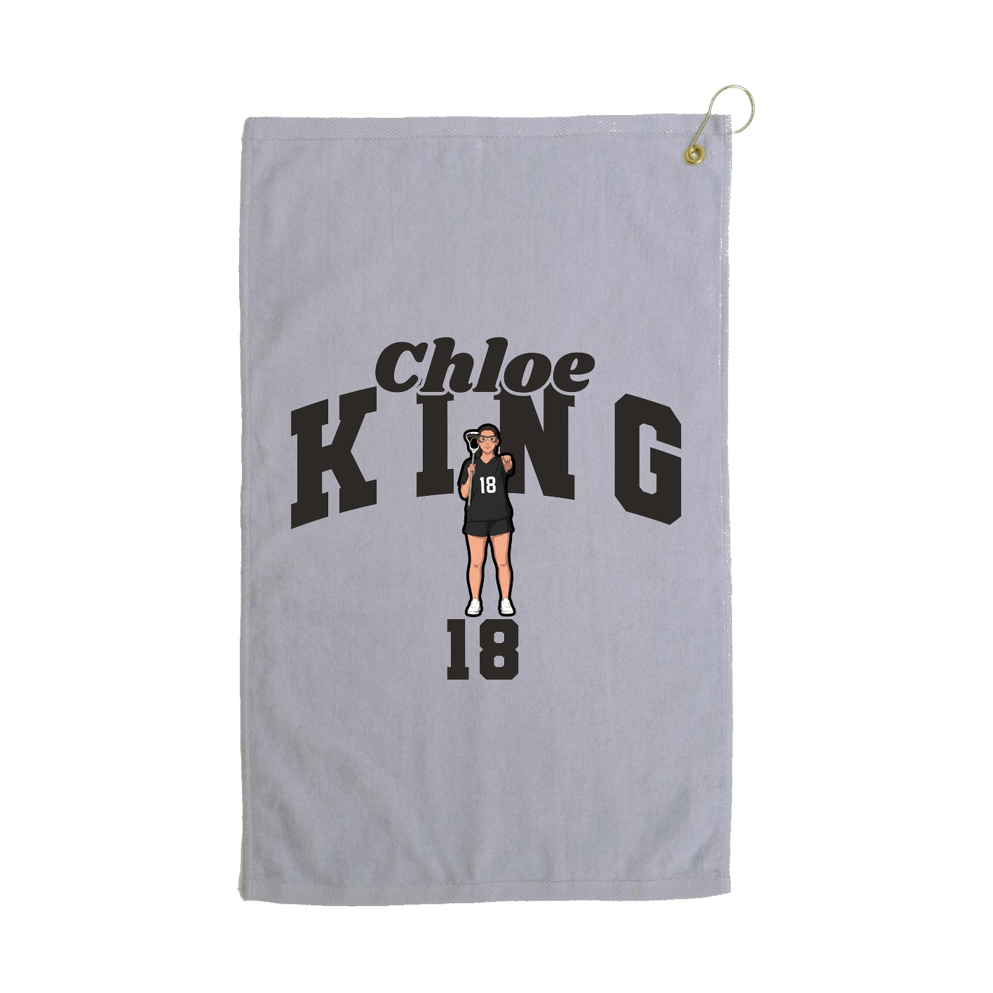 Golf Towel — Signature Arch in Grey