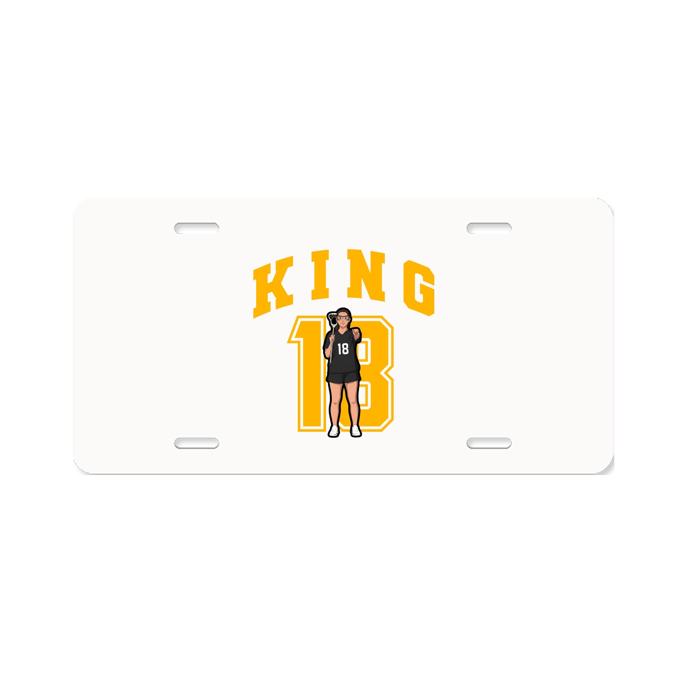License Plate — Number in Classic