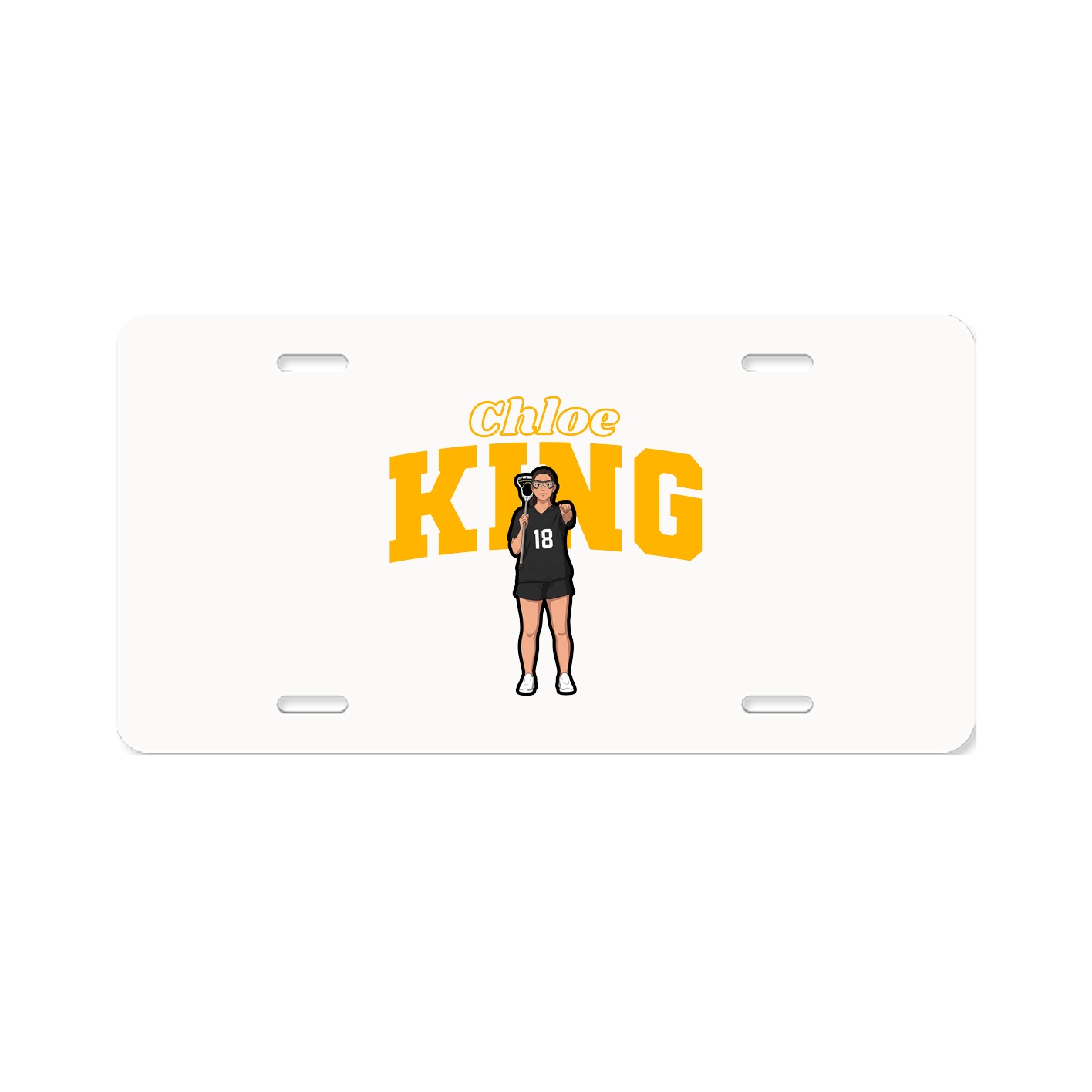 License Plate — Name Arch in Classic