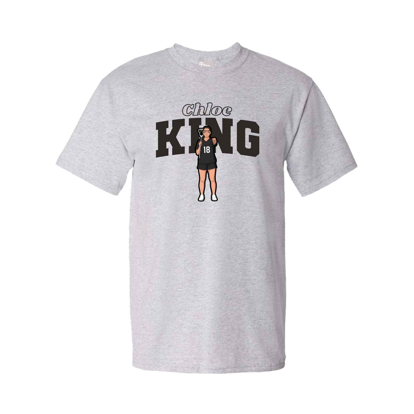Youth Tee — Name Arch in Grey