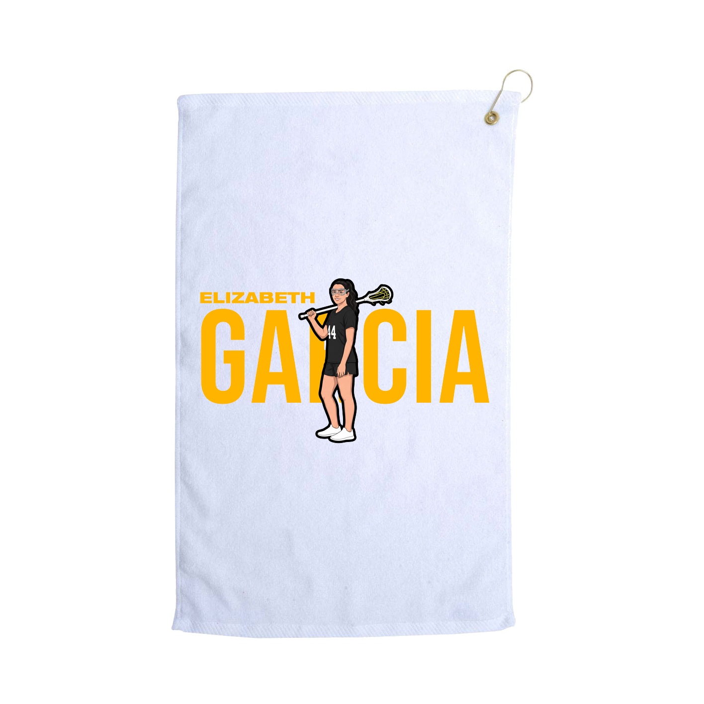 Golf Towel — Player Name in White
