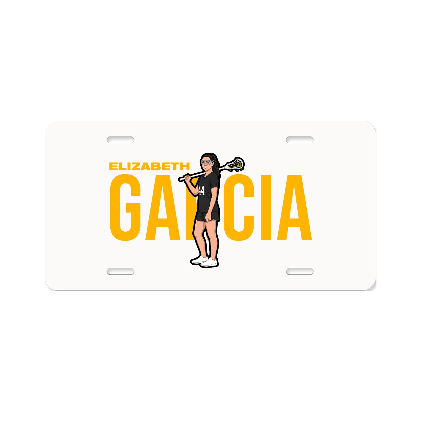 License Plate — Player Name in Classic